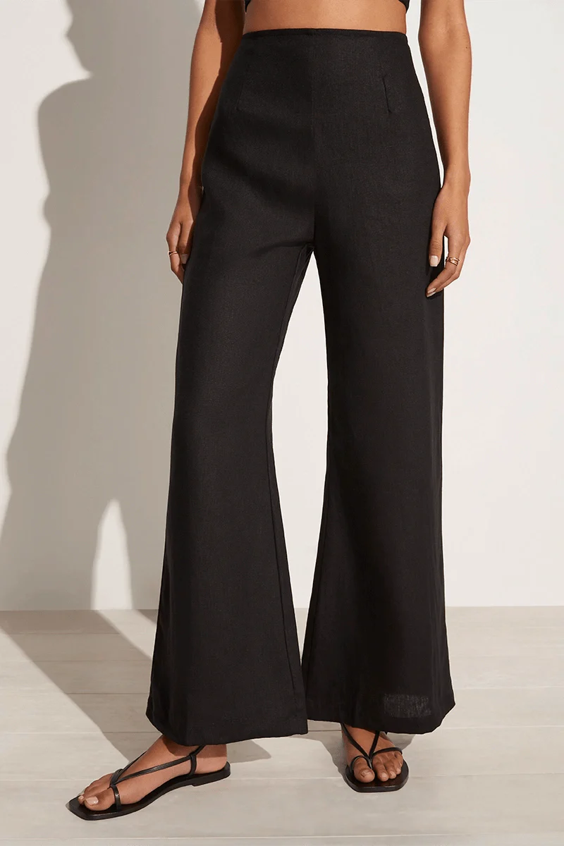 Ottavio Pants Plain Black - Final Sale