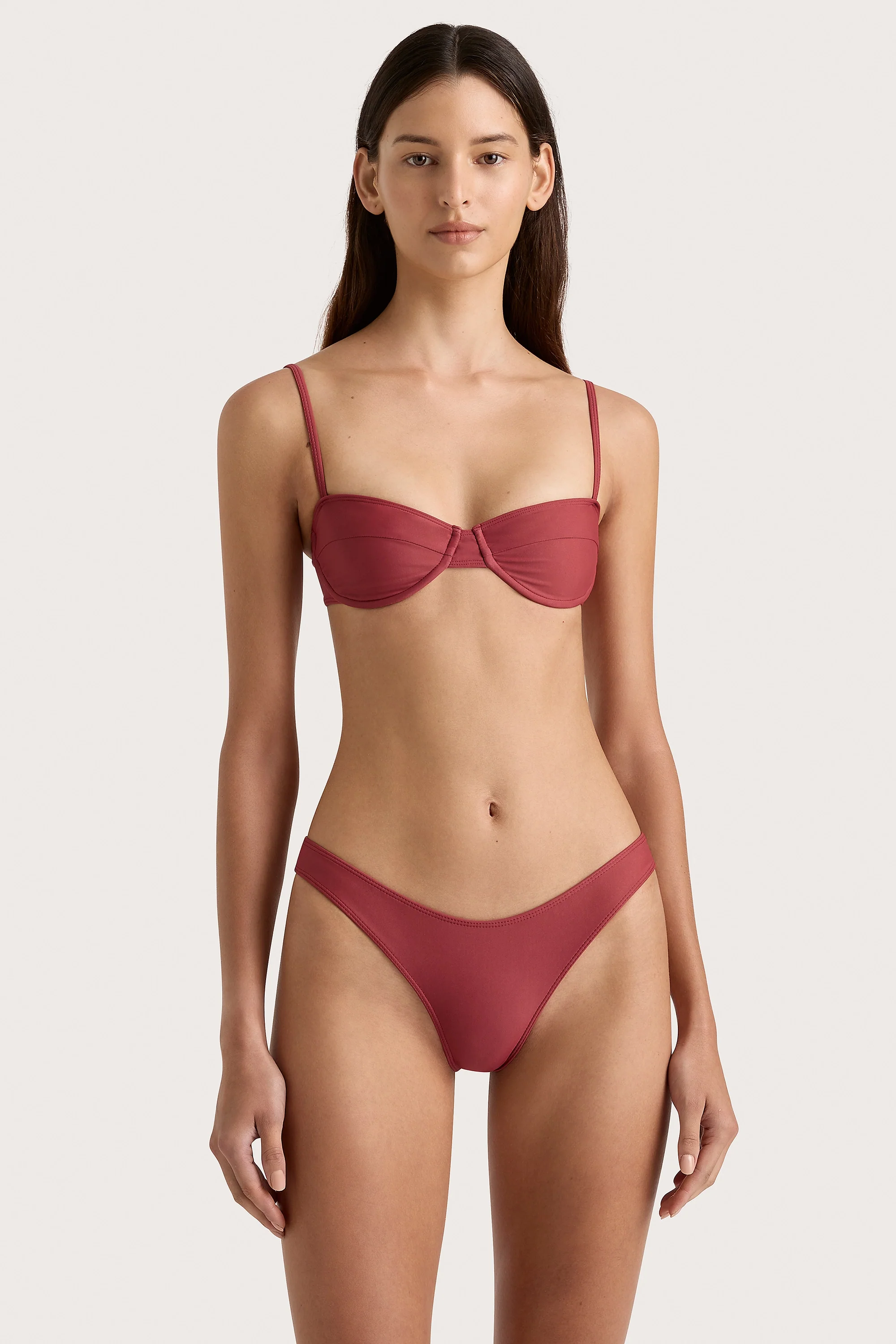 Farrah Bikini Top Wine - Final Sale