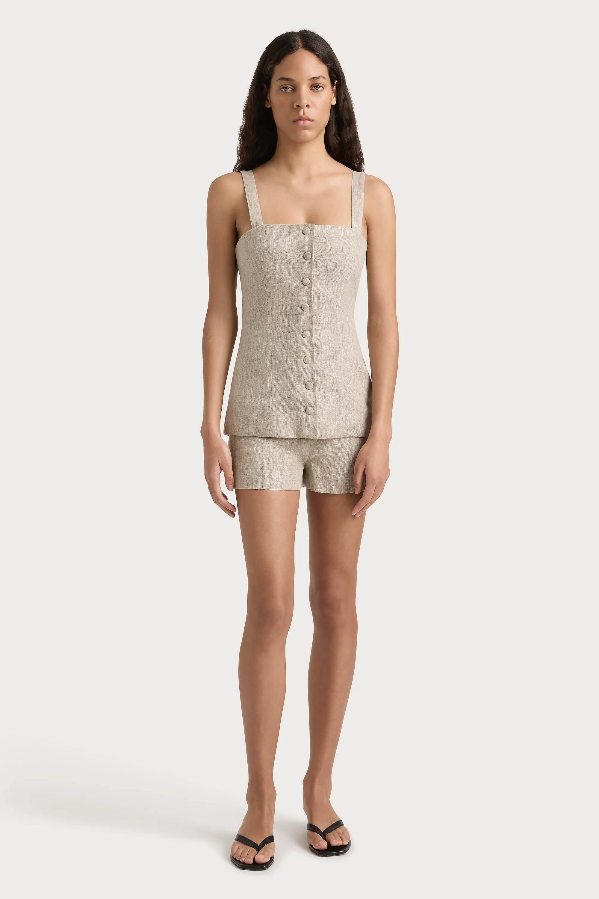 Corbiere Vest Oatmeal - Final Sale