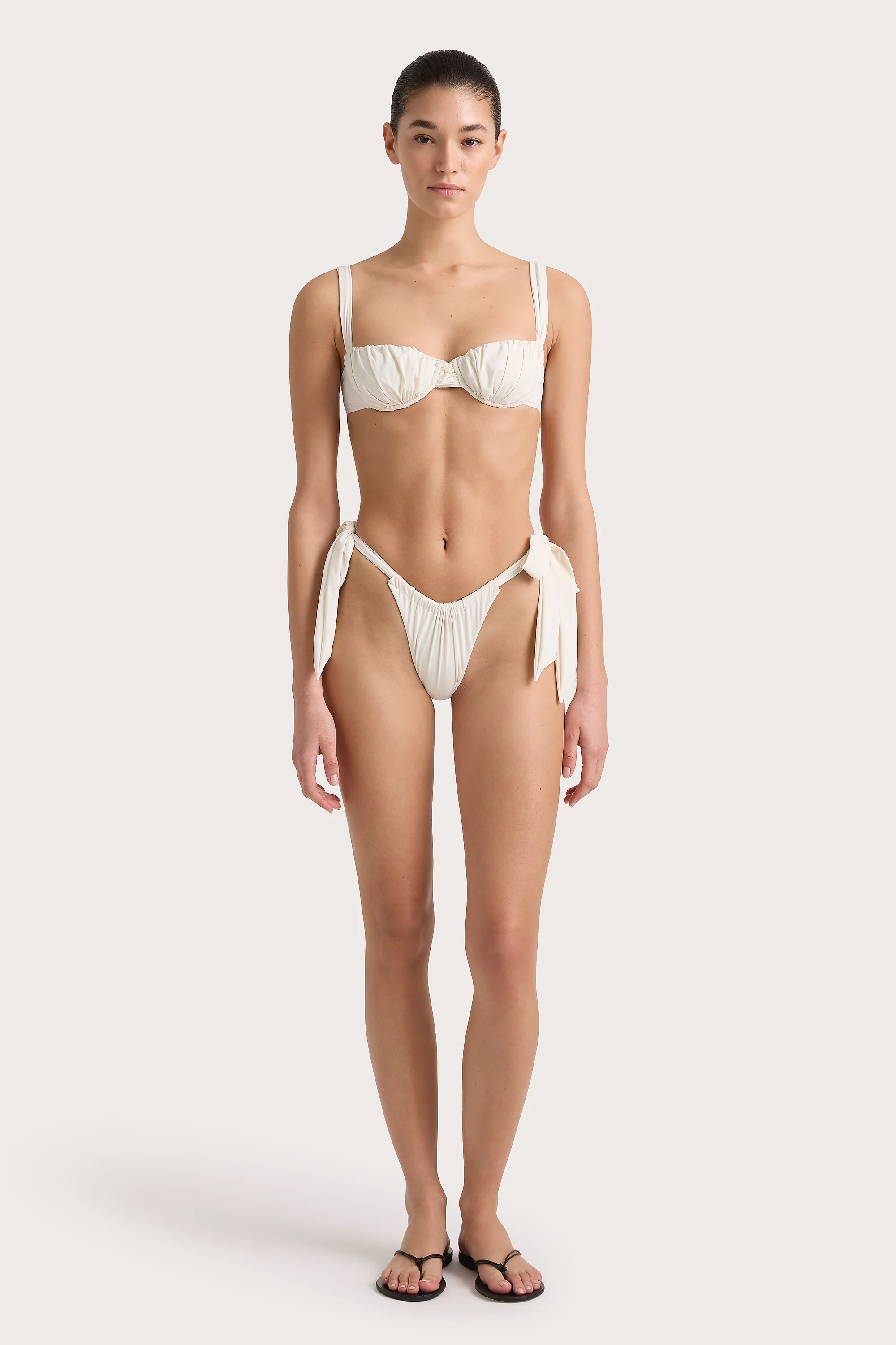 Costa Bikini Bottoms White - Final Sale