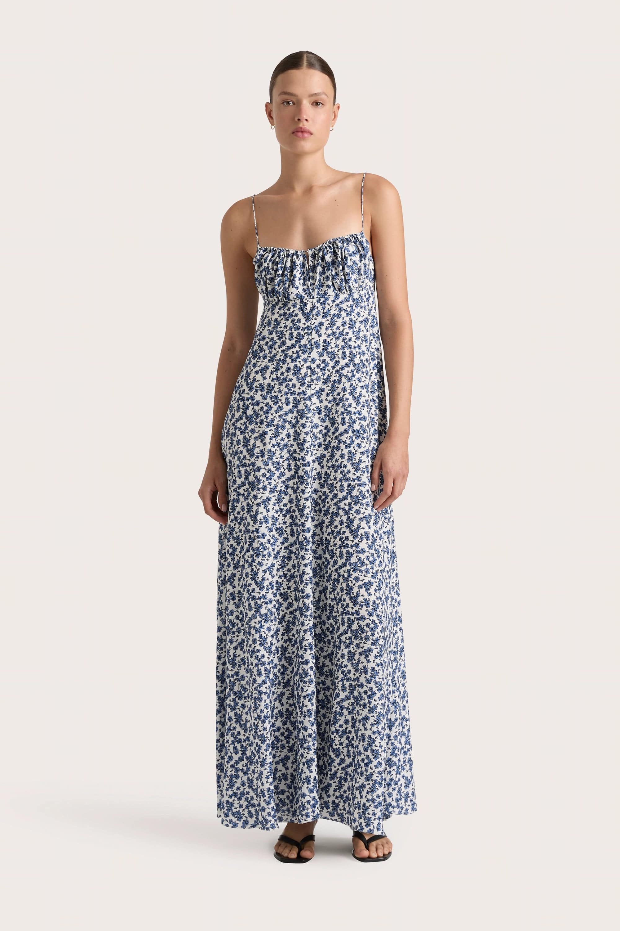 Anessa Maxi Dress Leilani Mid Blue - Final Sale