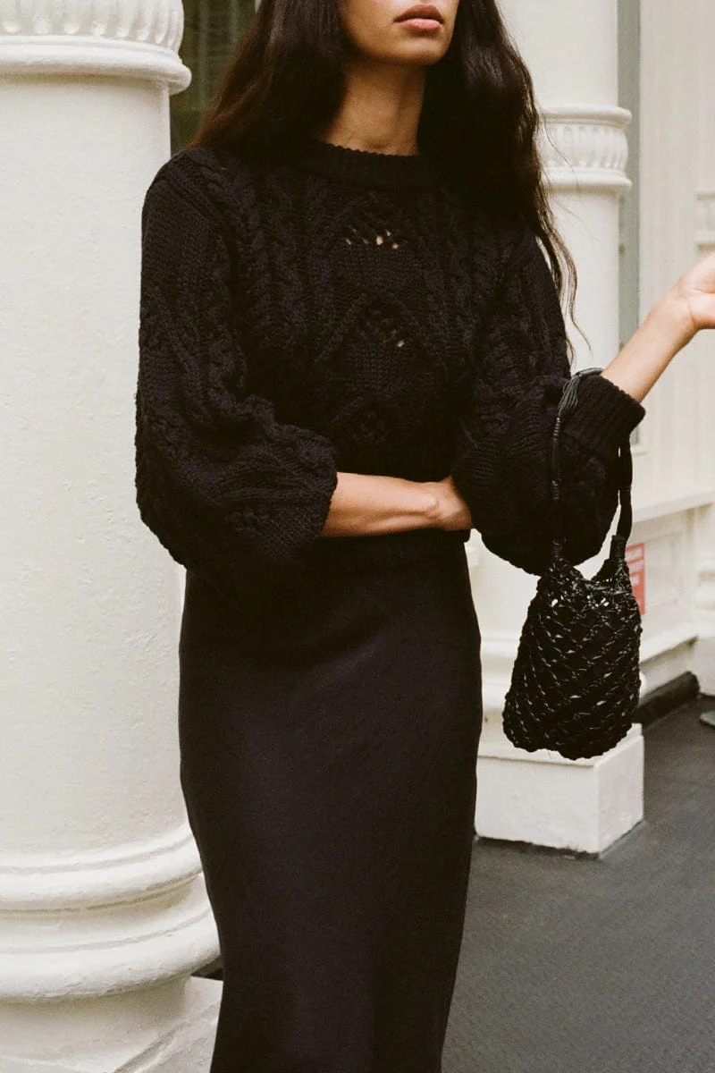 Alanna Knit Jumper Black - Final Sale