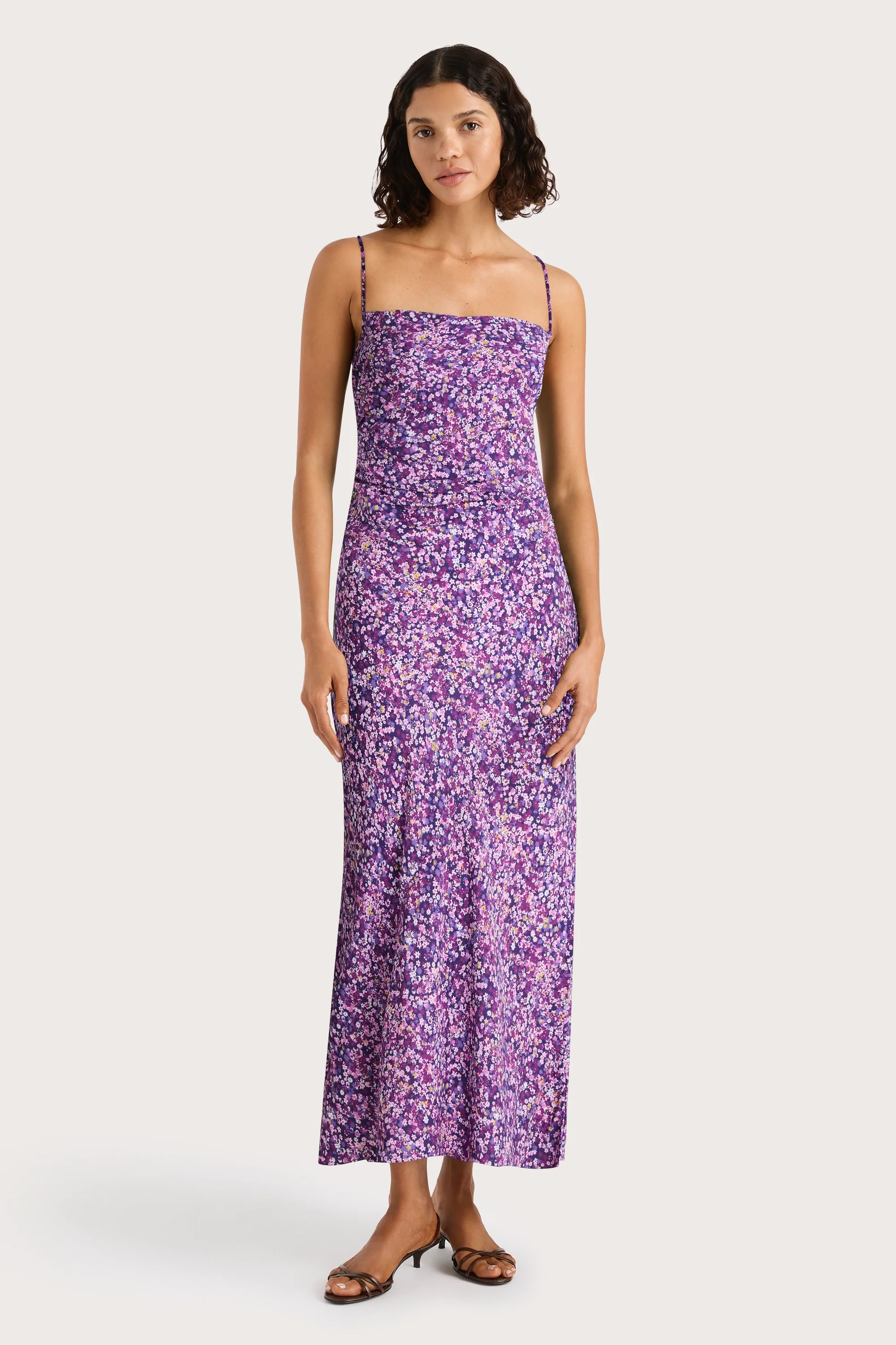 Rosas Midi Dress Meander Micro Purple - Final Sale