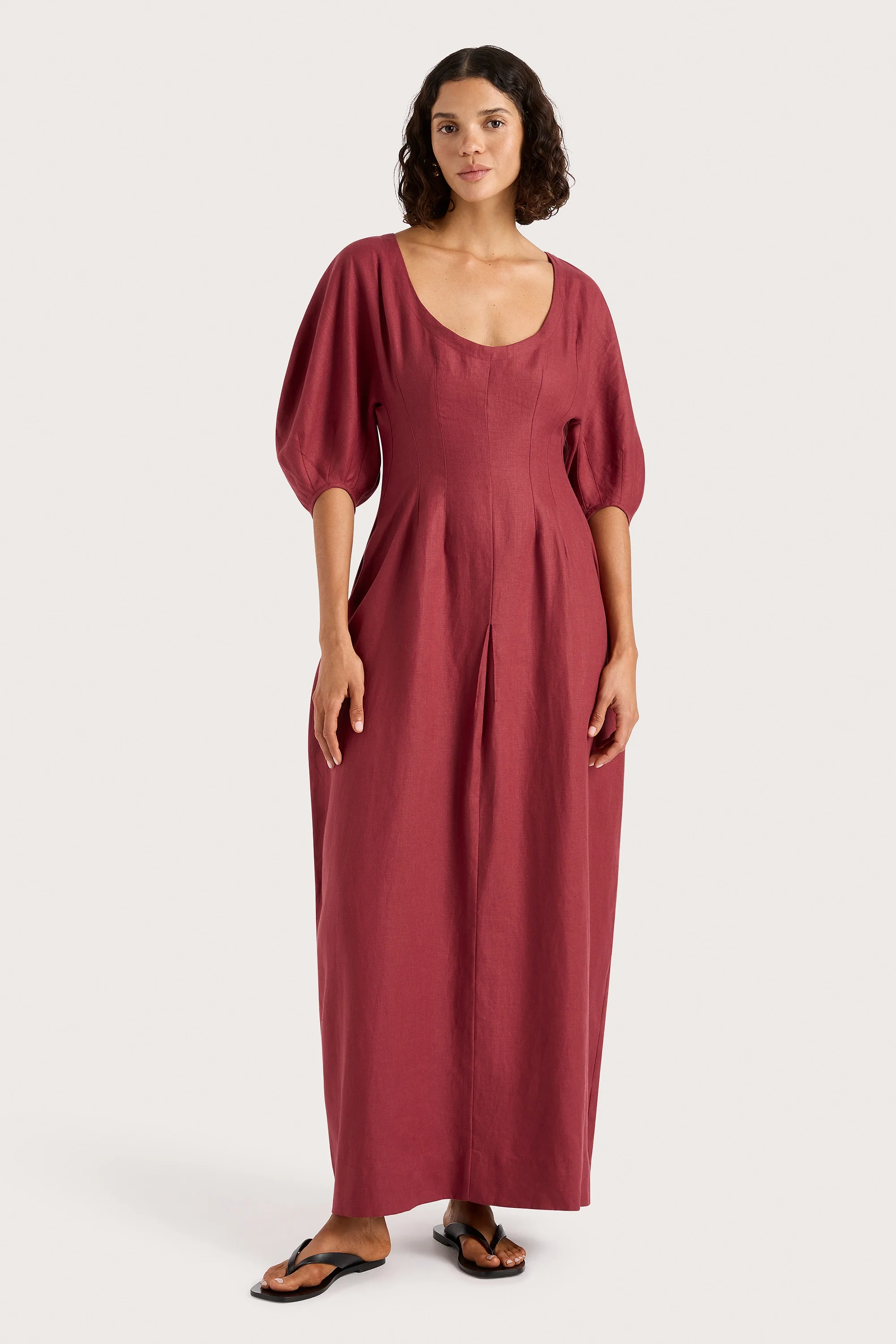 Raynara Maxi Dress Wine - Final Sale