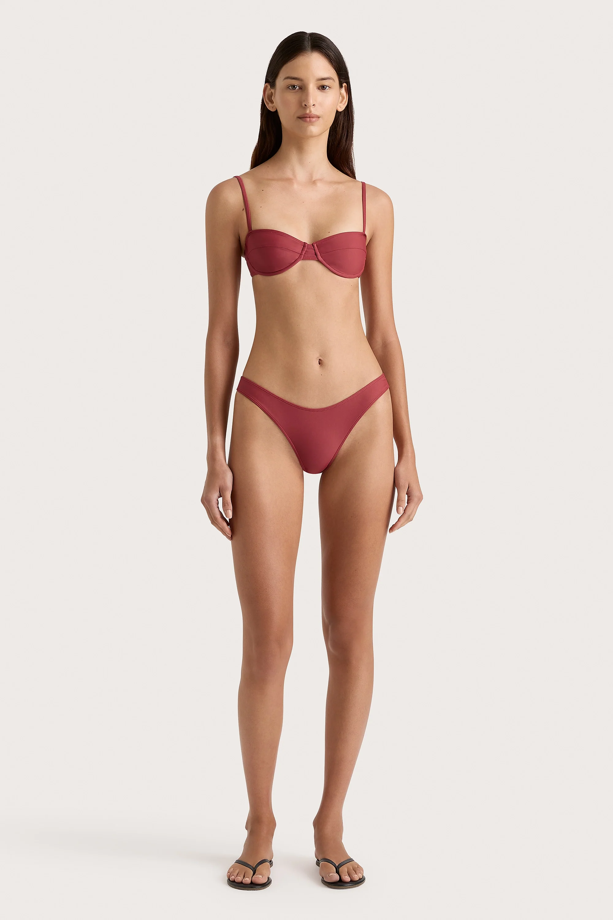 Bebe Bikini Bottom Wine - Final Sale