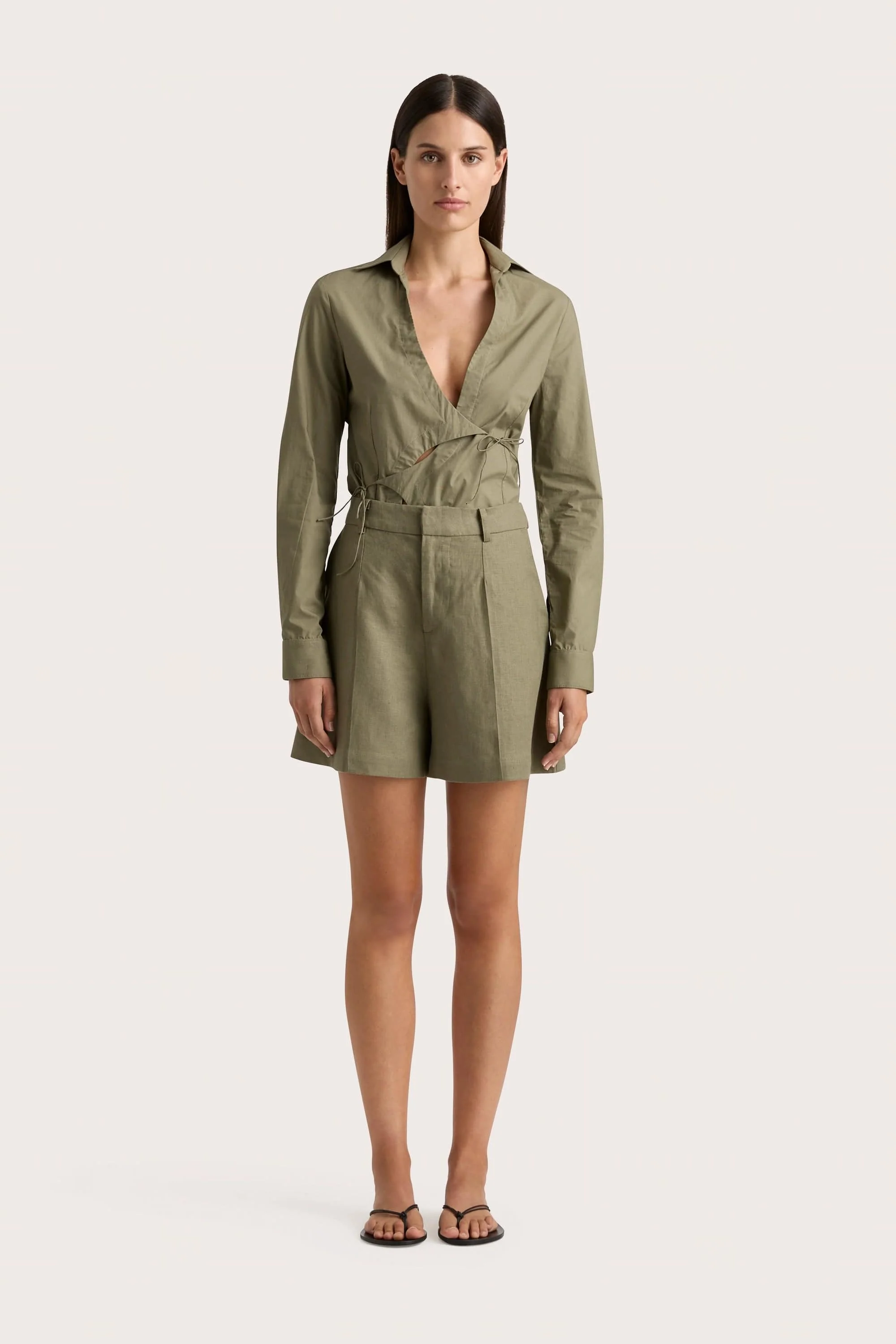 Antibes Short Khaki - Final Sale