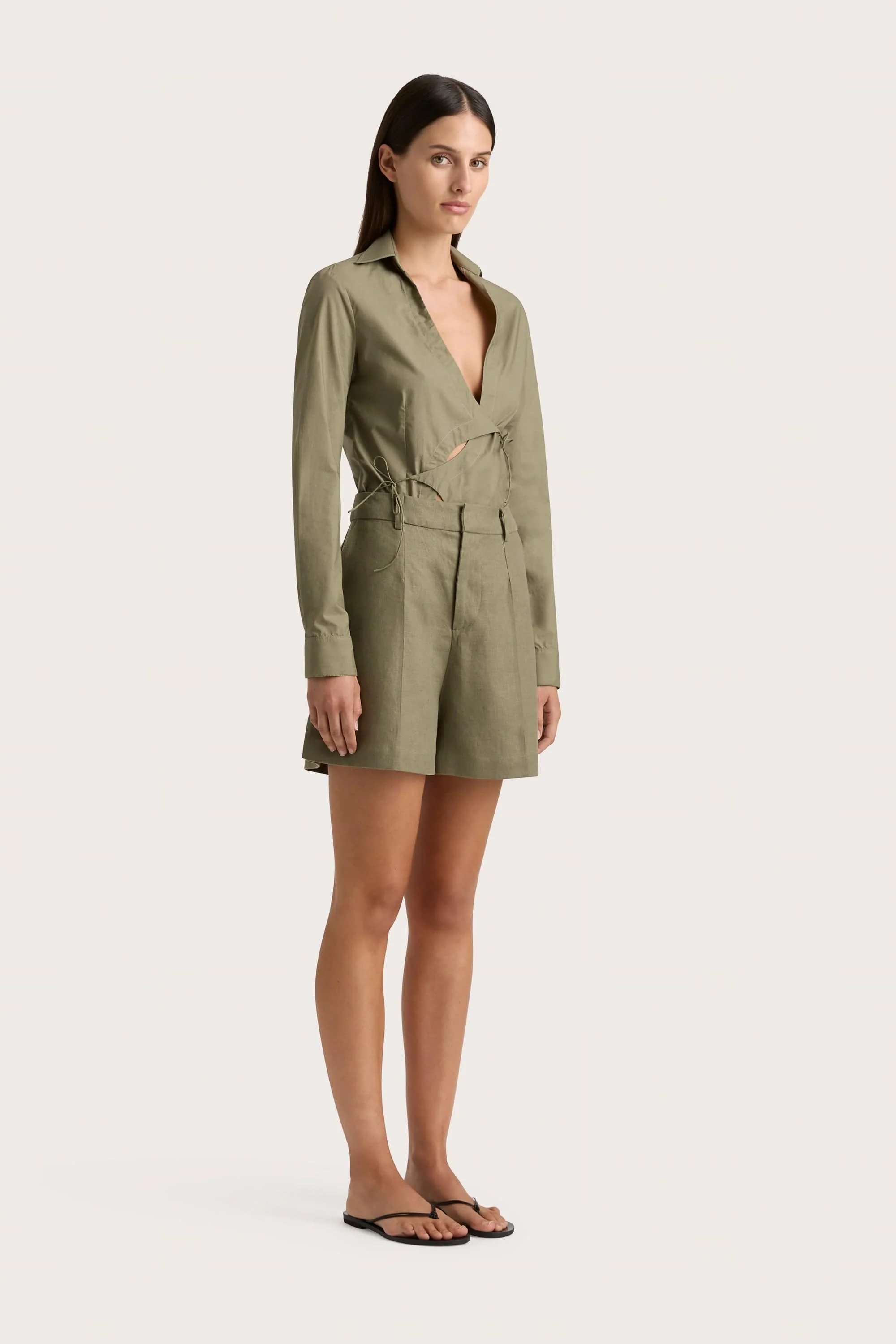 Antibes Short Khaki - Final Sale
