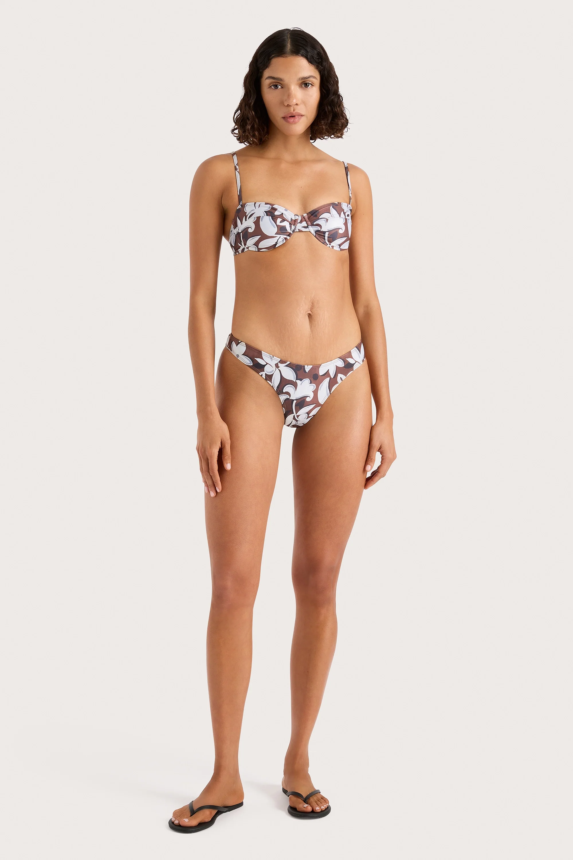 Farrah Bikini Top Plumeria - Final Sale