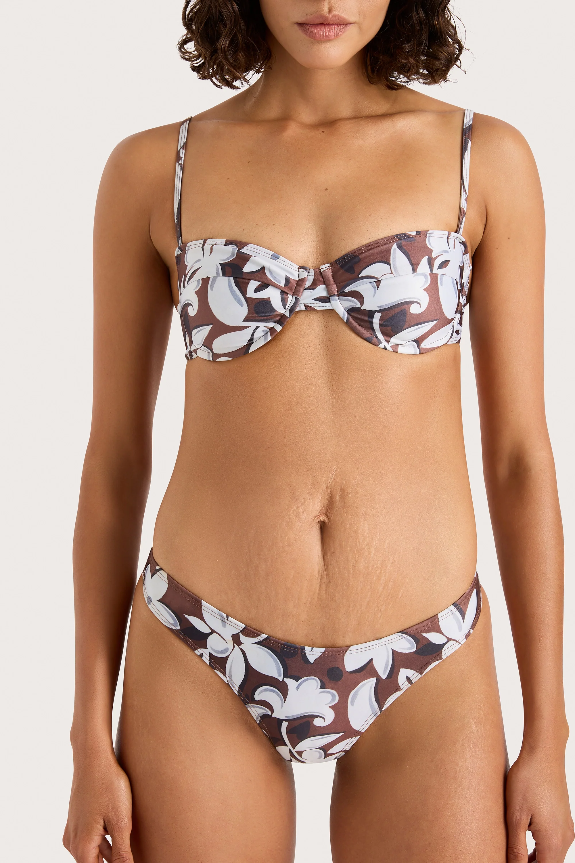 Bebe Bikini Bottom Plumeria - Final Sale
