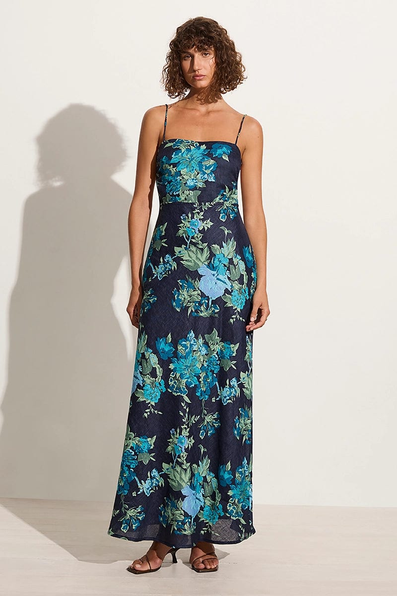 Garcia Maxi Dress Escala Floral Navy - Final Sale