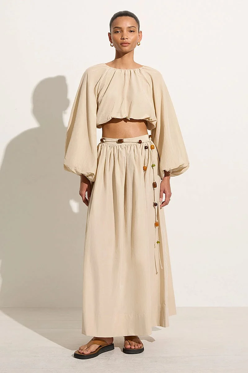Lido Skirt Creme - Final Sale
