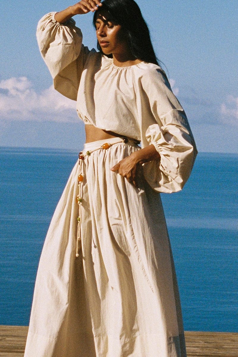 Lido Skirt Creme - Final Sale