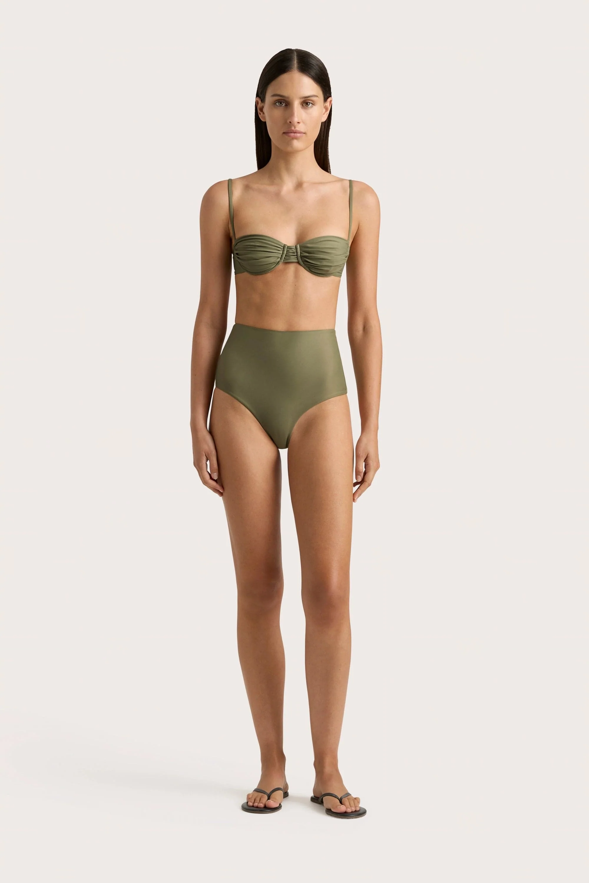 Reyes Bikini Bottom Khaki - Final Sale