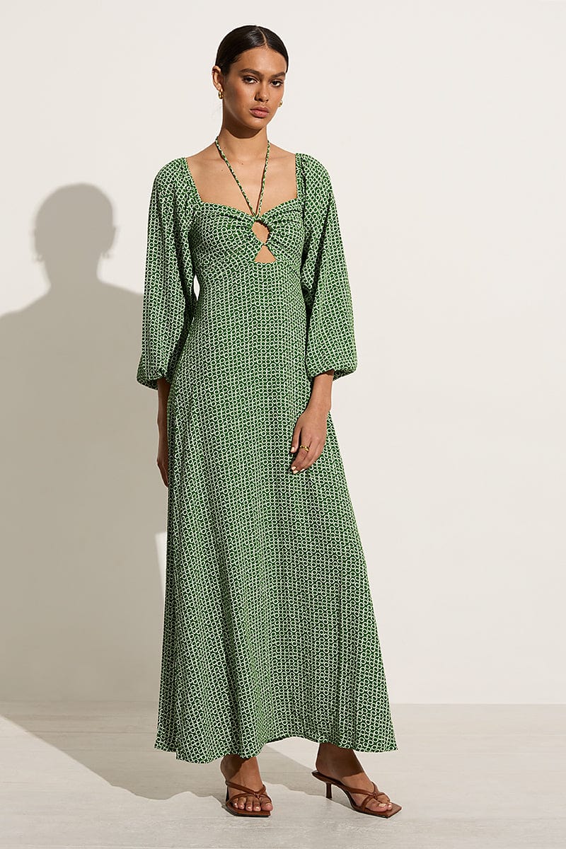 Loures Maxi Dress Azulejo - Final Sale