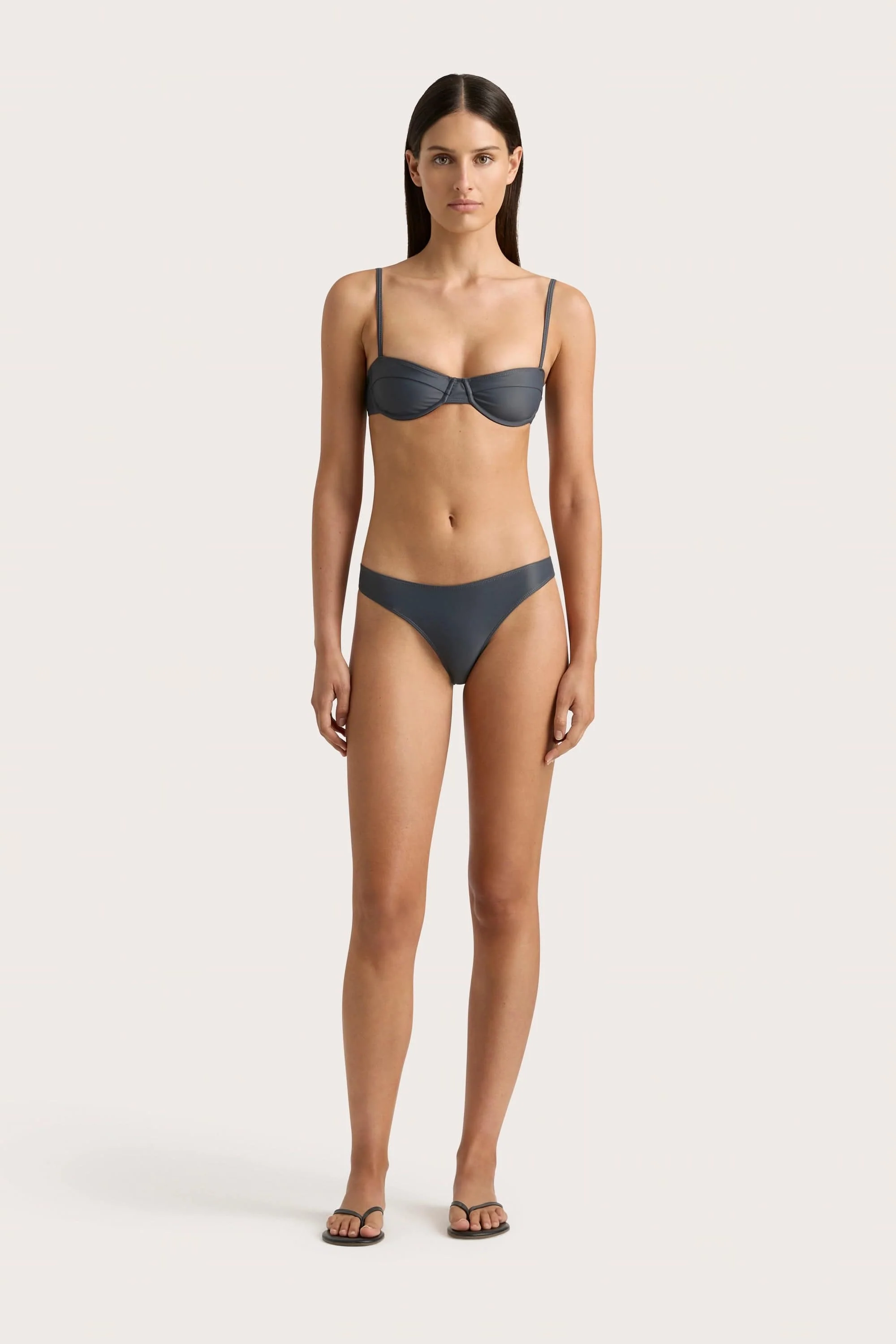Bebe Bikini Bottom Charred Navy - Final Sale