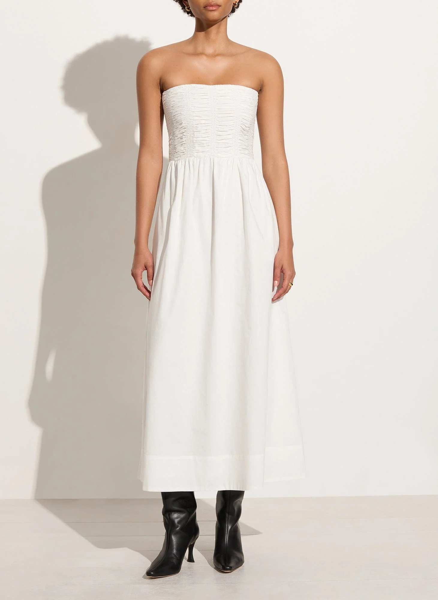 Dominquez Midi Dress White - Final Sale