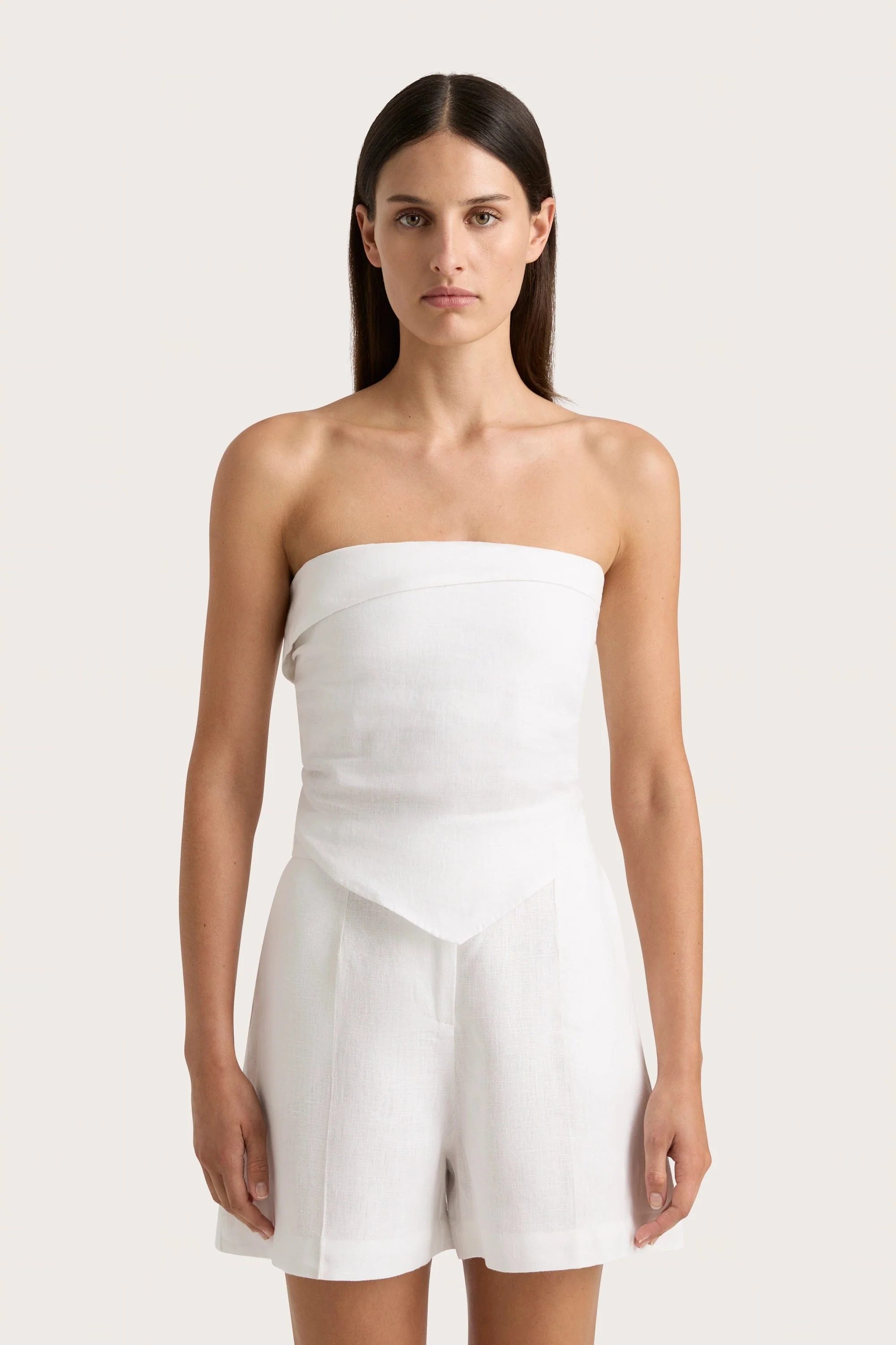Antibes Strapless Top White - Final Sale