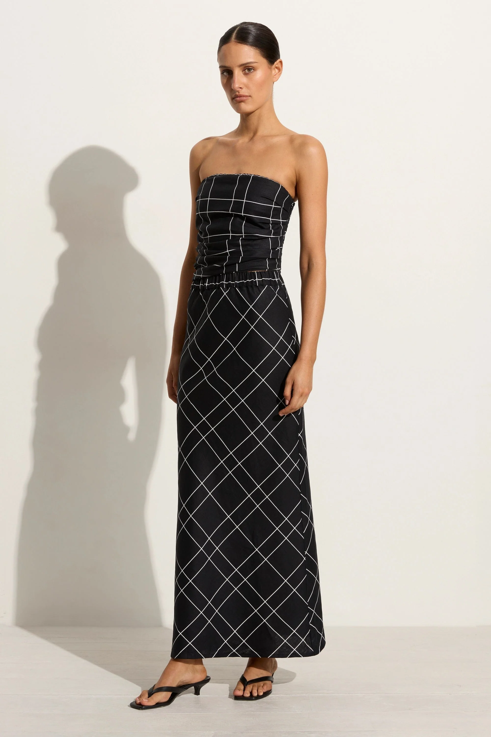 Dalicenca Skirt Letizia Check Black - Final Sale