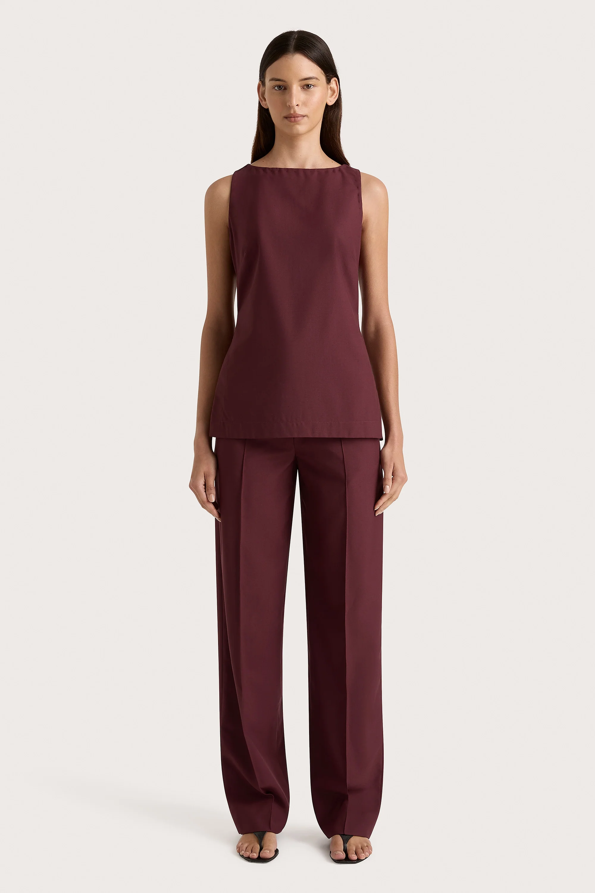 Emilie Trouser Bordeaux - Final Sale