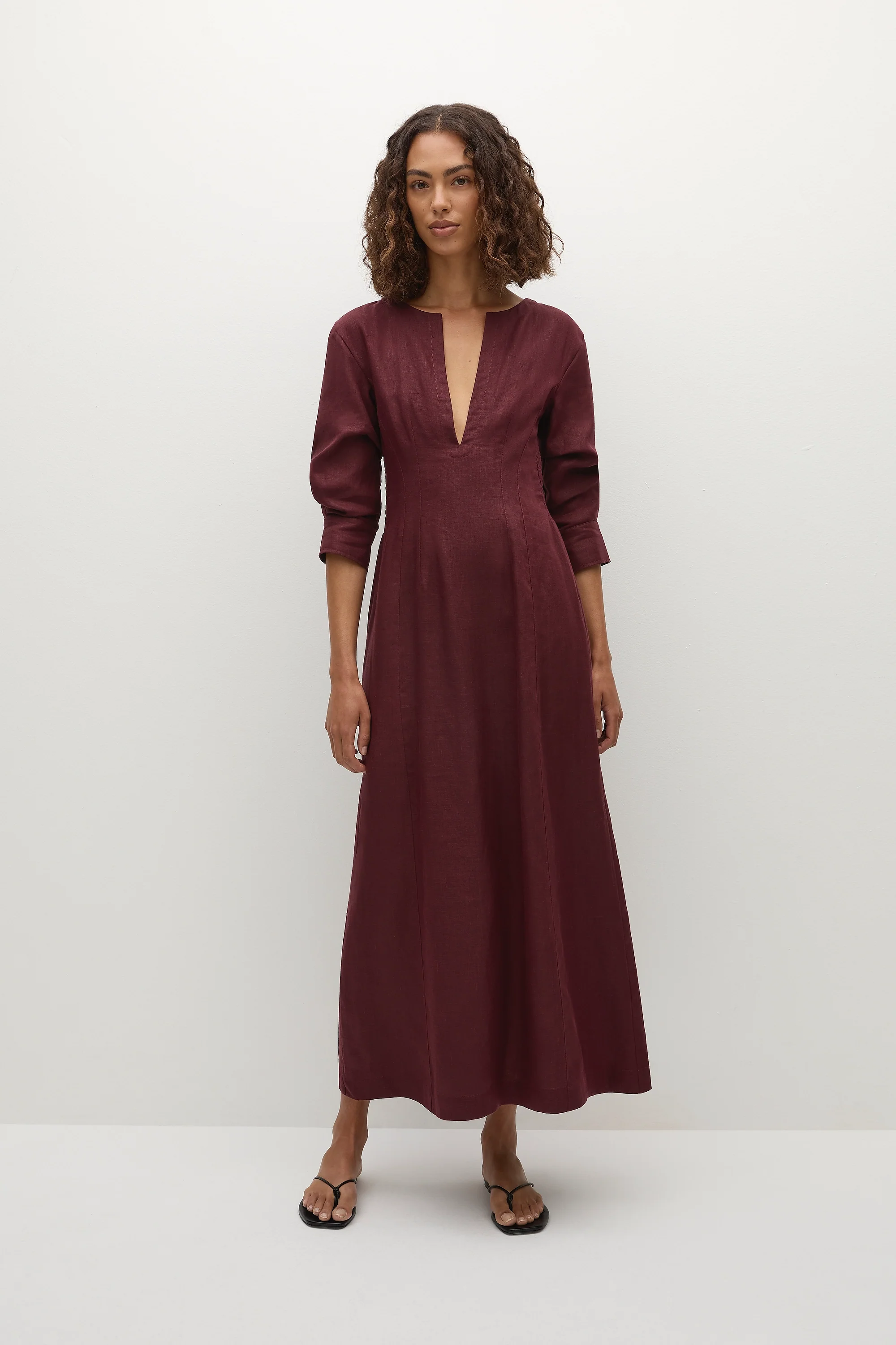 Asha Maxi Dress Bordeaux