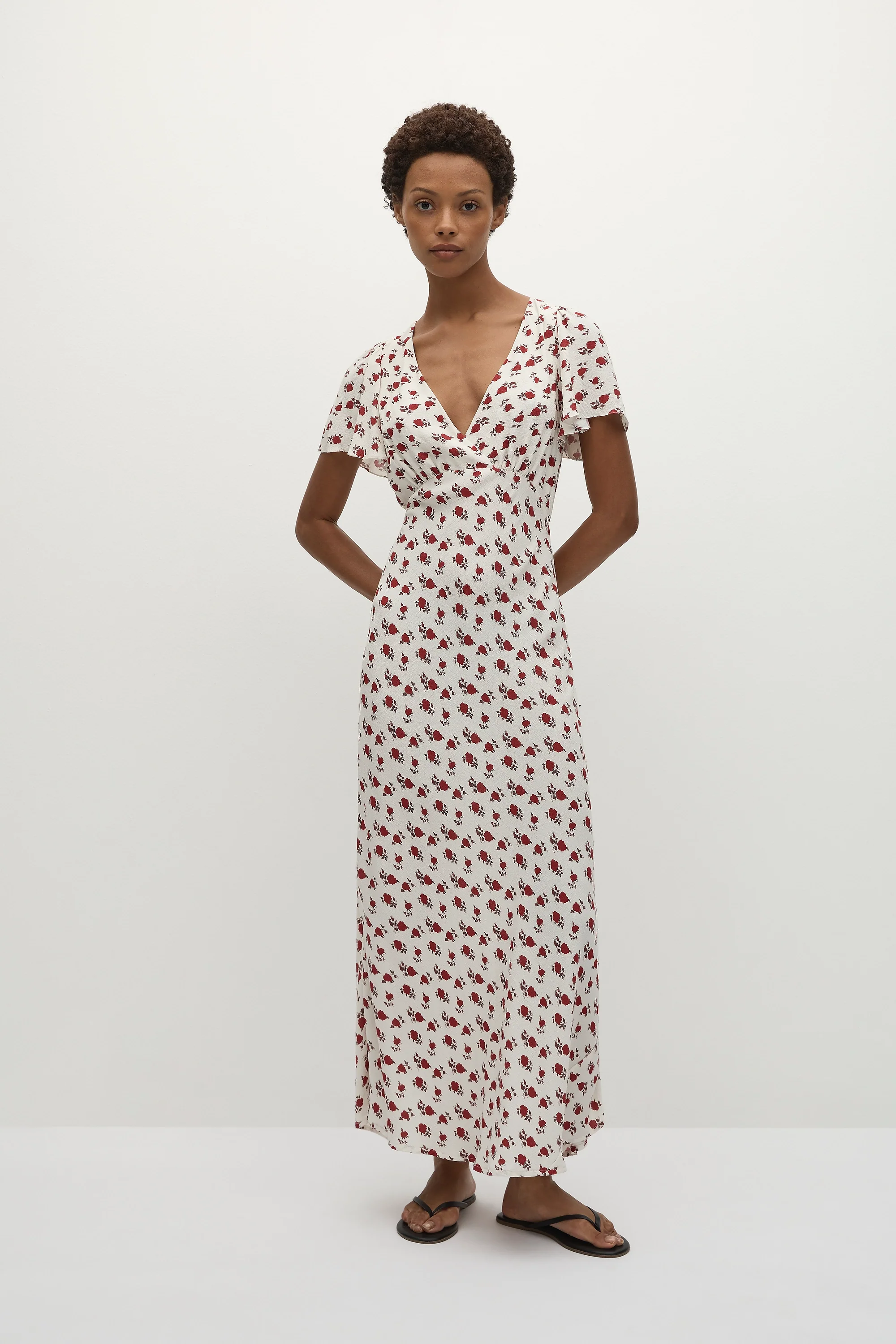 Boda Midi Dress Hazy Rose Deep Red