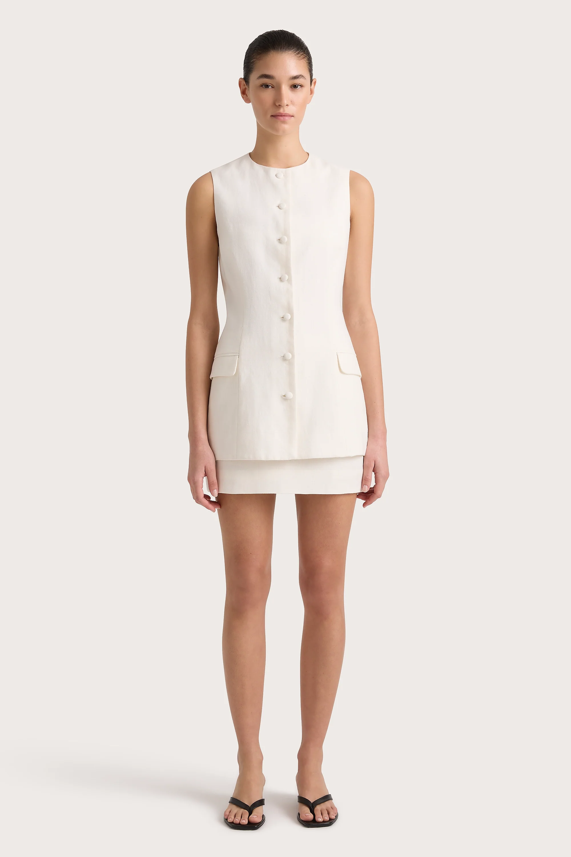 Jane Vest White - Final Sale