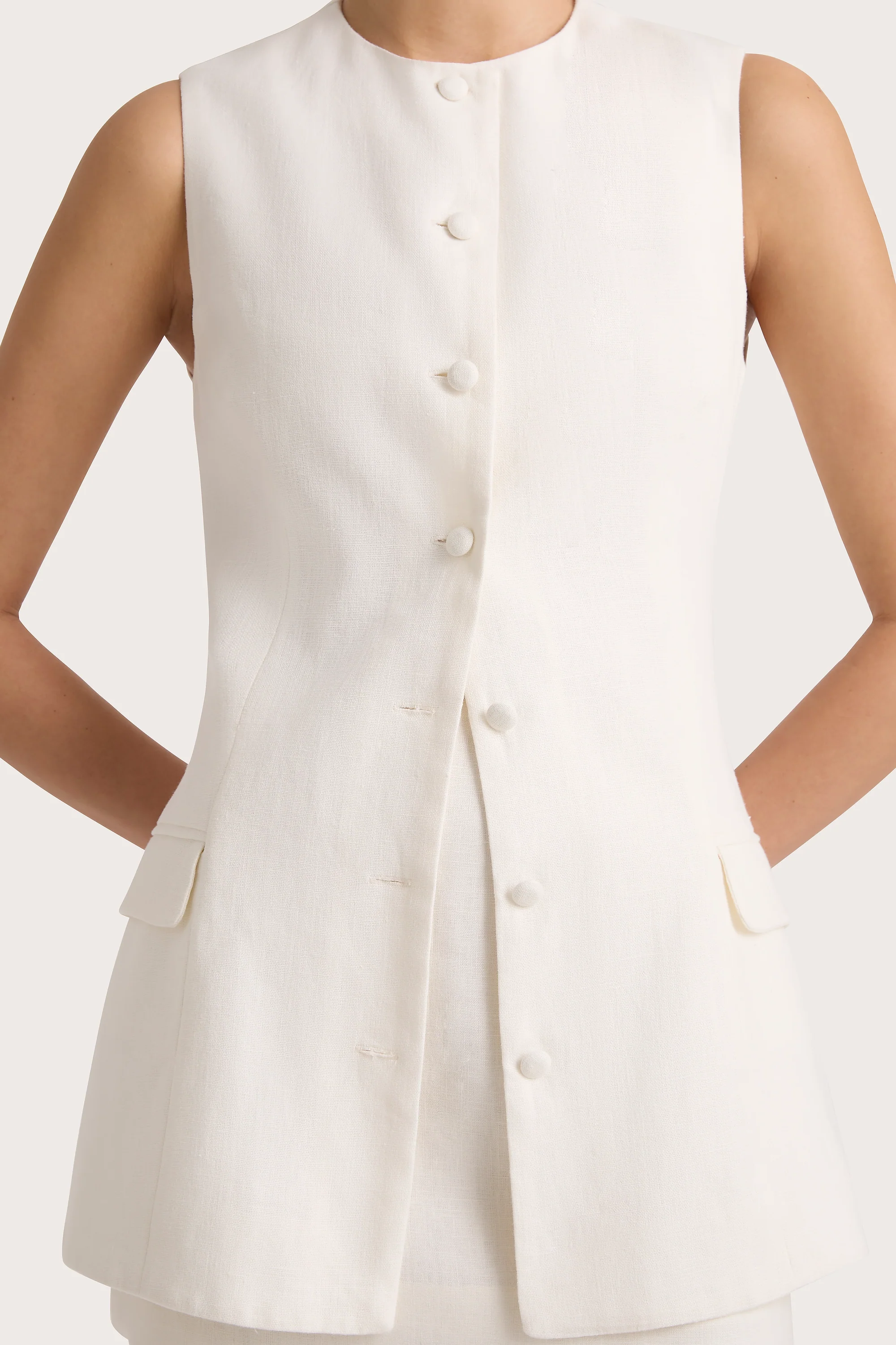 Jane Vest White - Final Sale