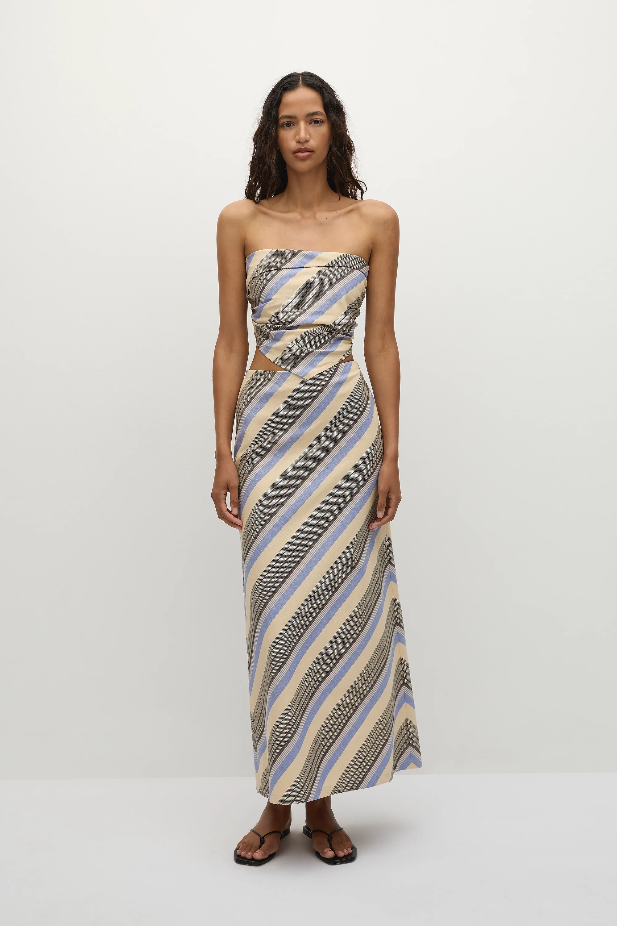 Elise Skirt Marine Stripe