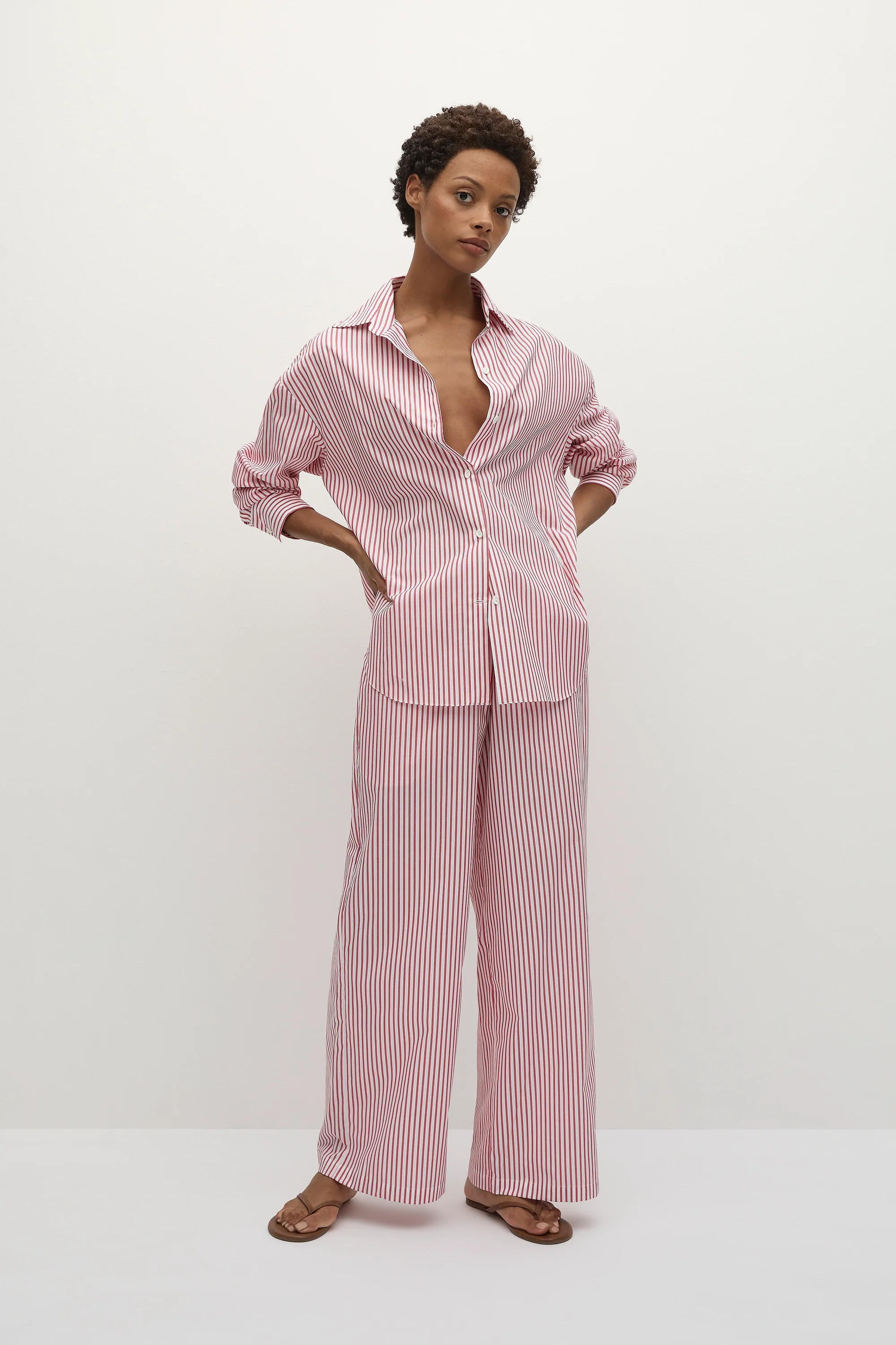 En Vau Oversized Shirt Riviera Stripe