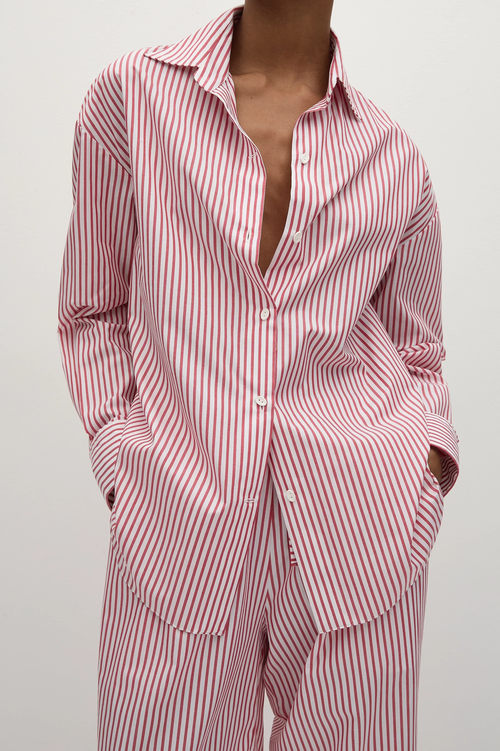 En Vau Oversized Shirt Riviera Stripe