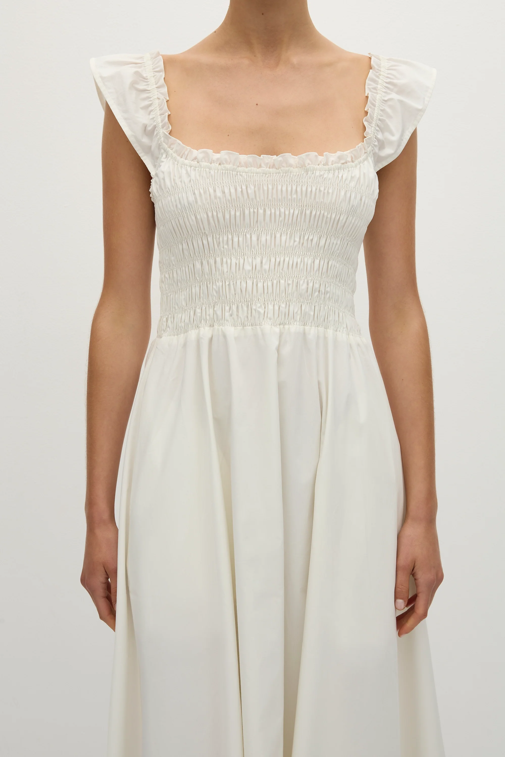 Eudora Midi Dress White