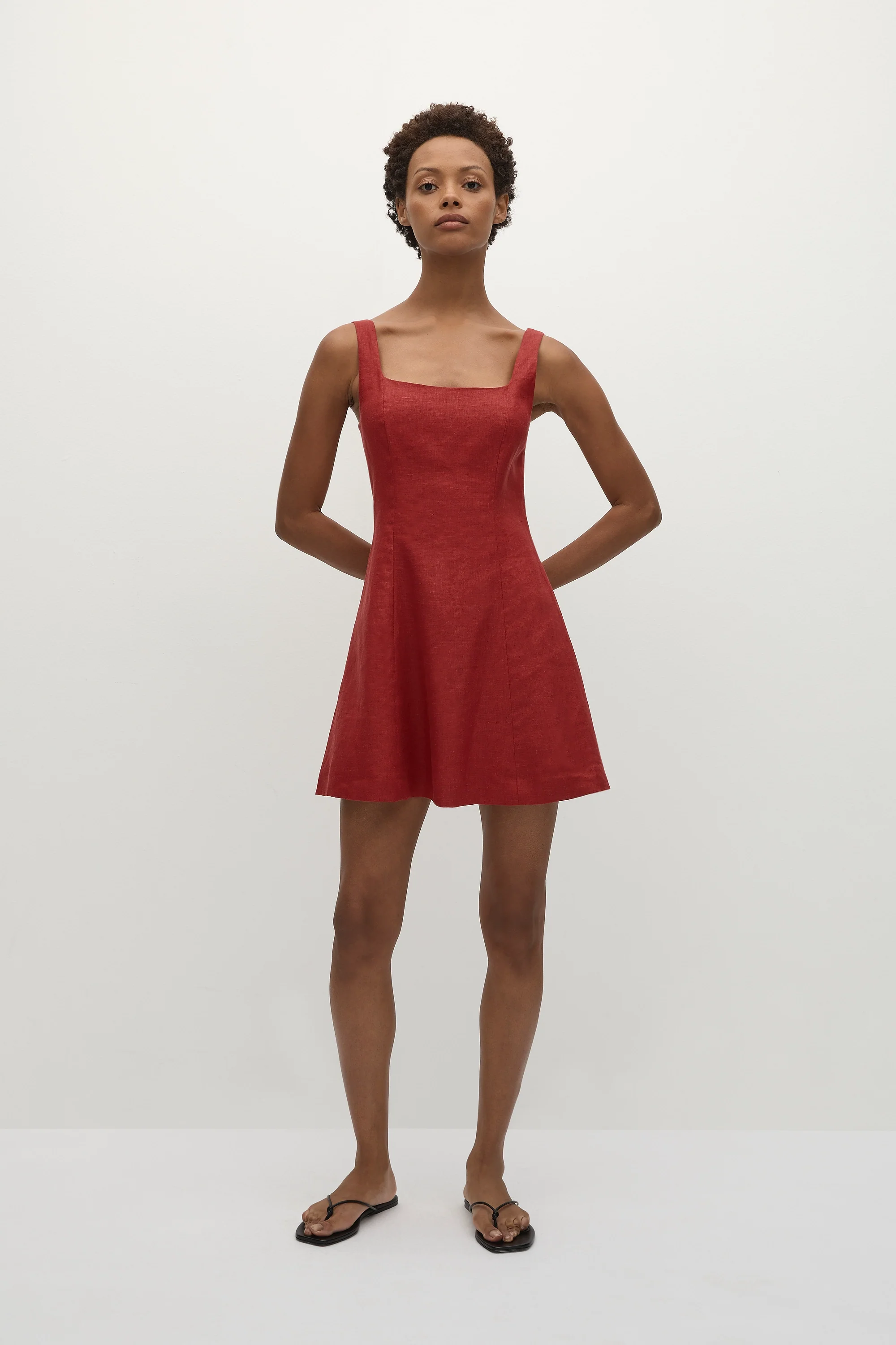 Felice Mini Dress Deep Red