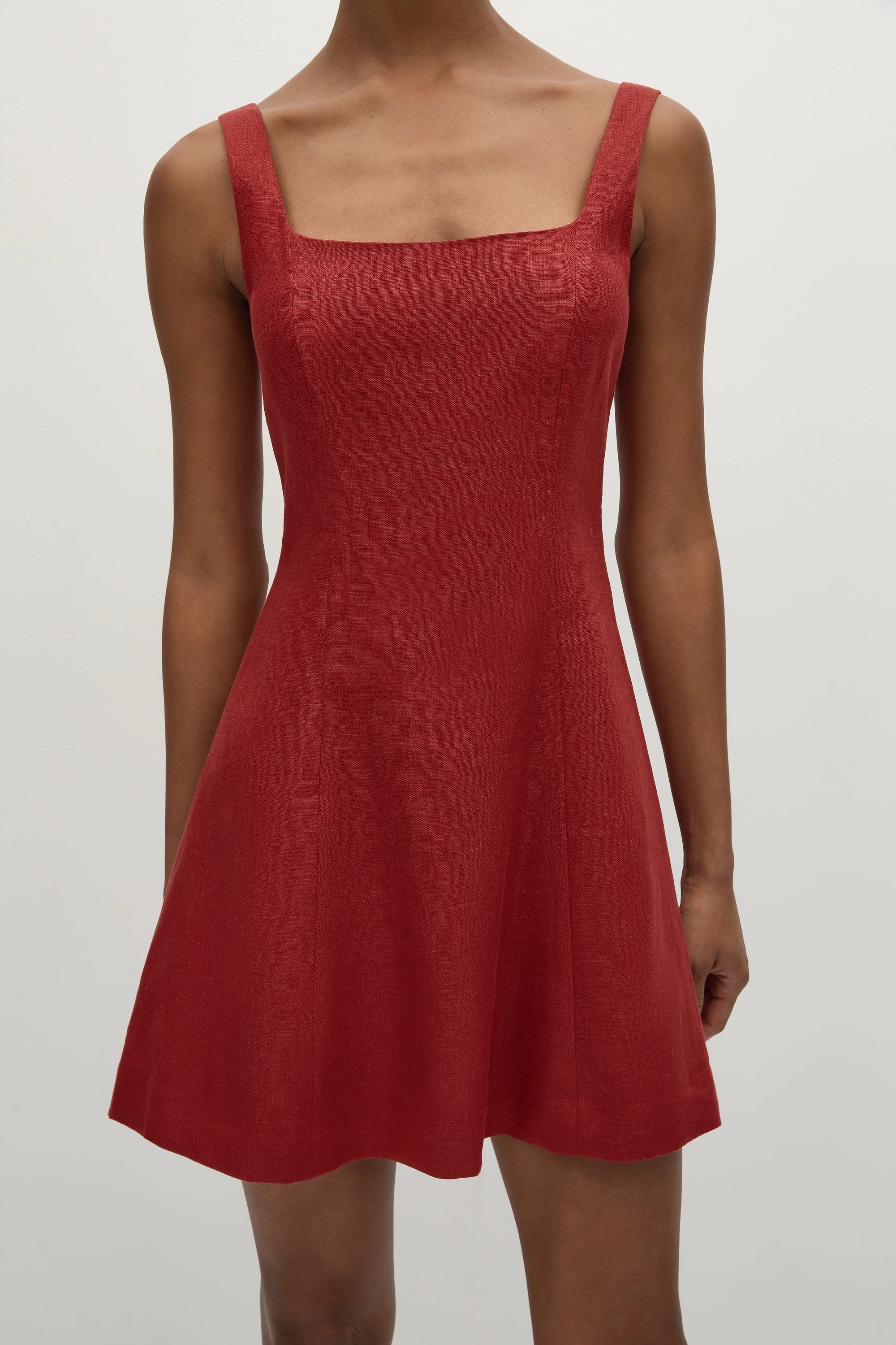 Felice Mini Dress Deep Red