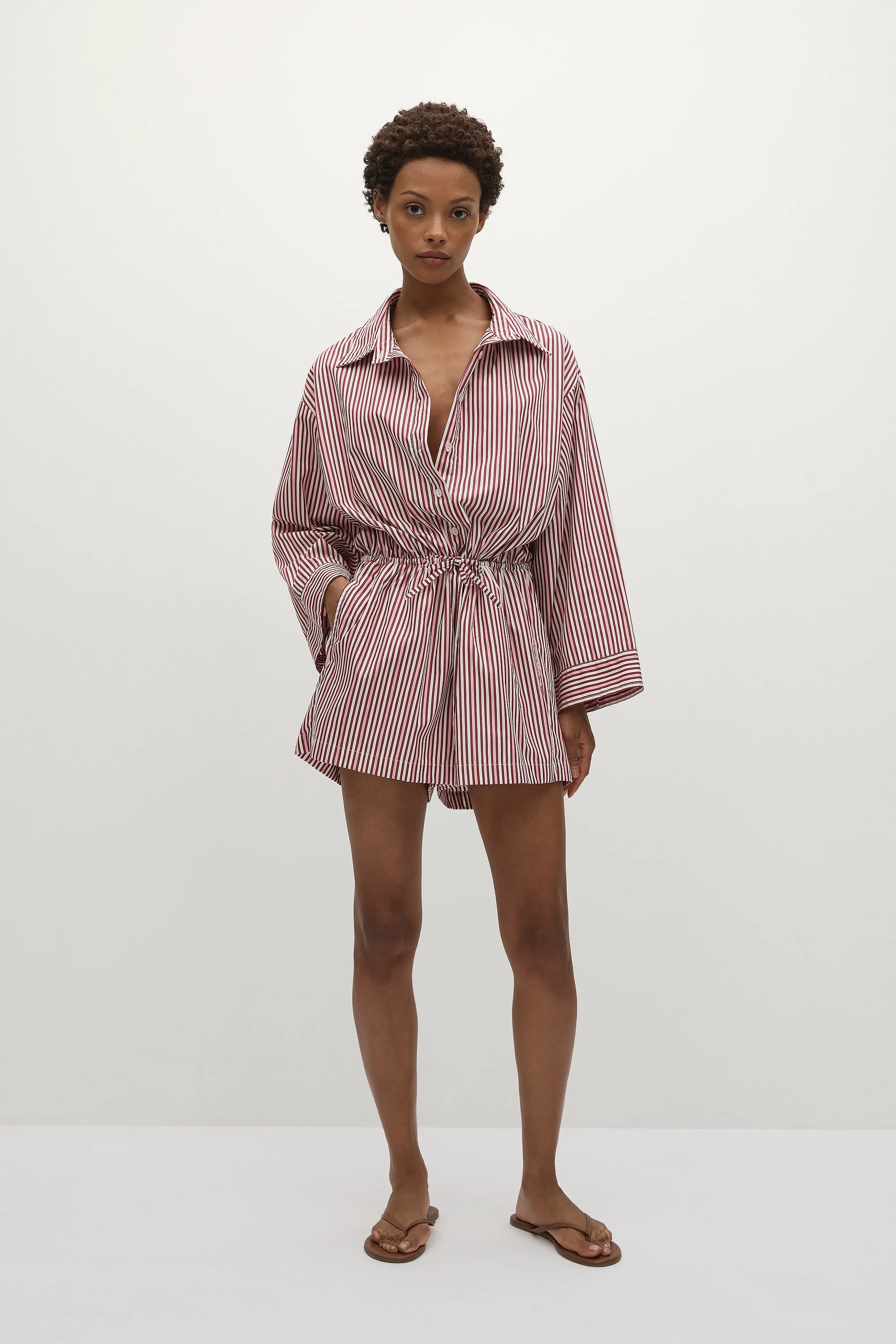 Freja Playsuit Clare Stripe