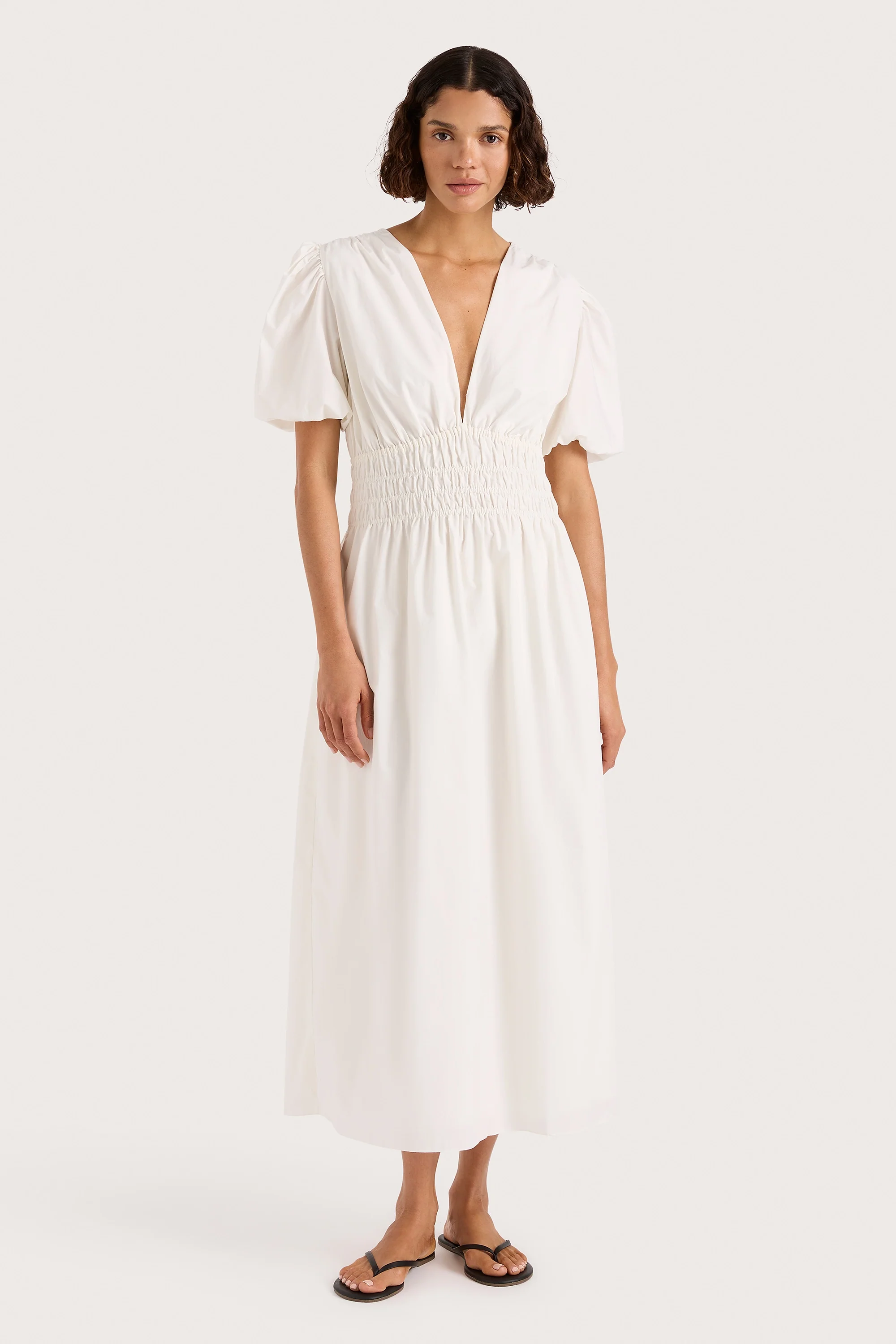 Grace Midi Dress White