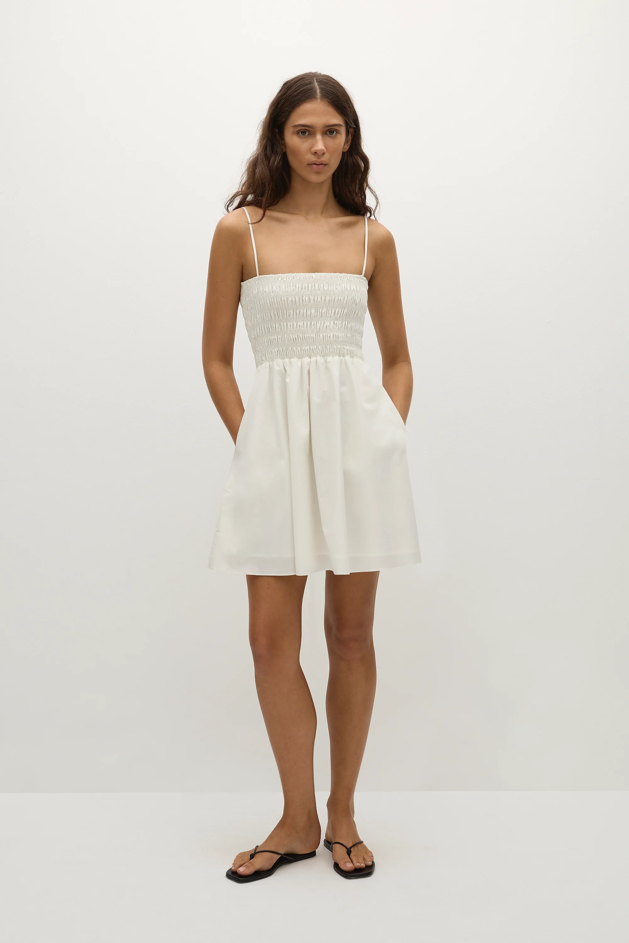 Jean Mini Dress White
