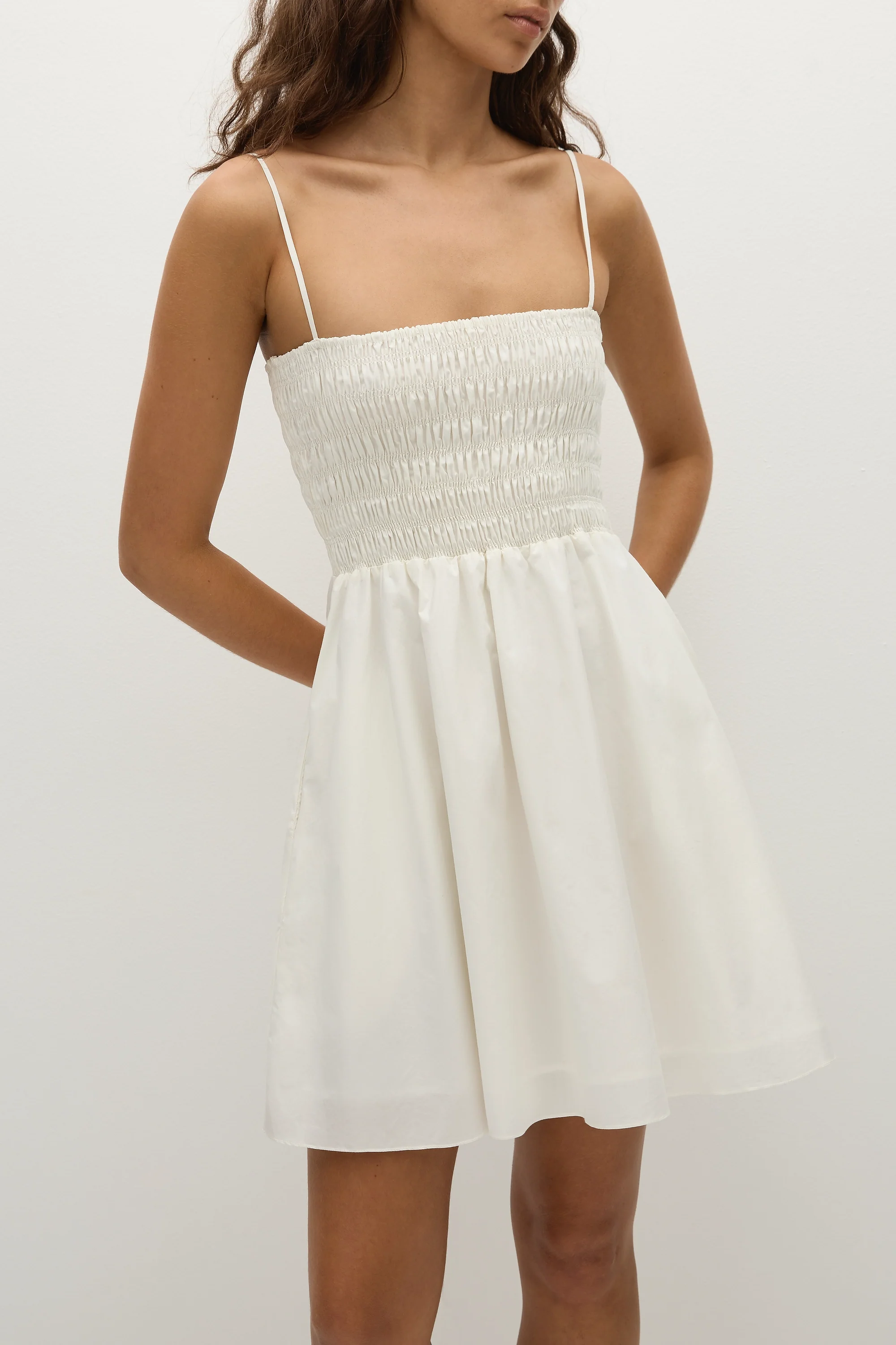 Jean Mini Dress White