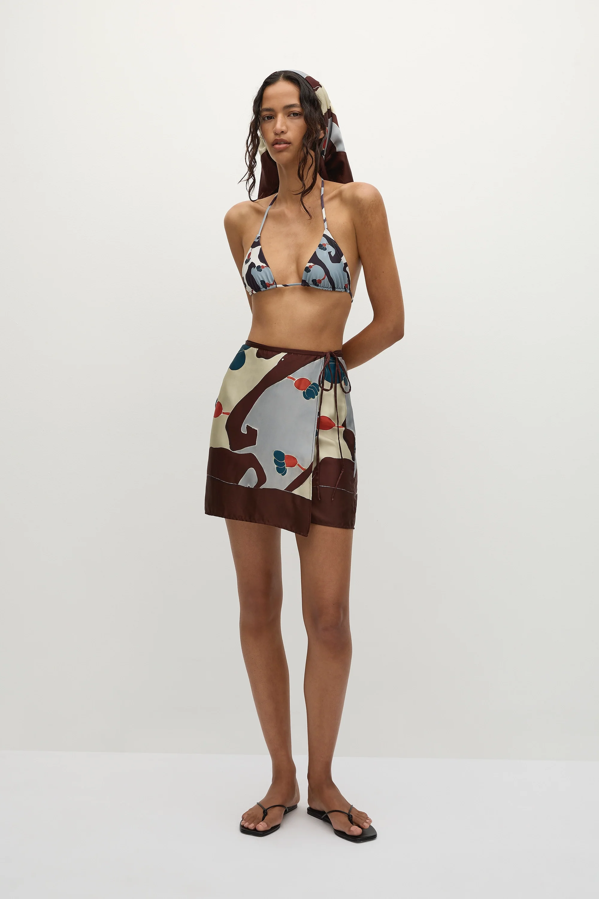 Karys Mini Wrap Skirt Mandraki Floral