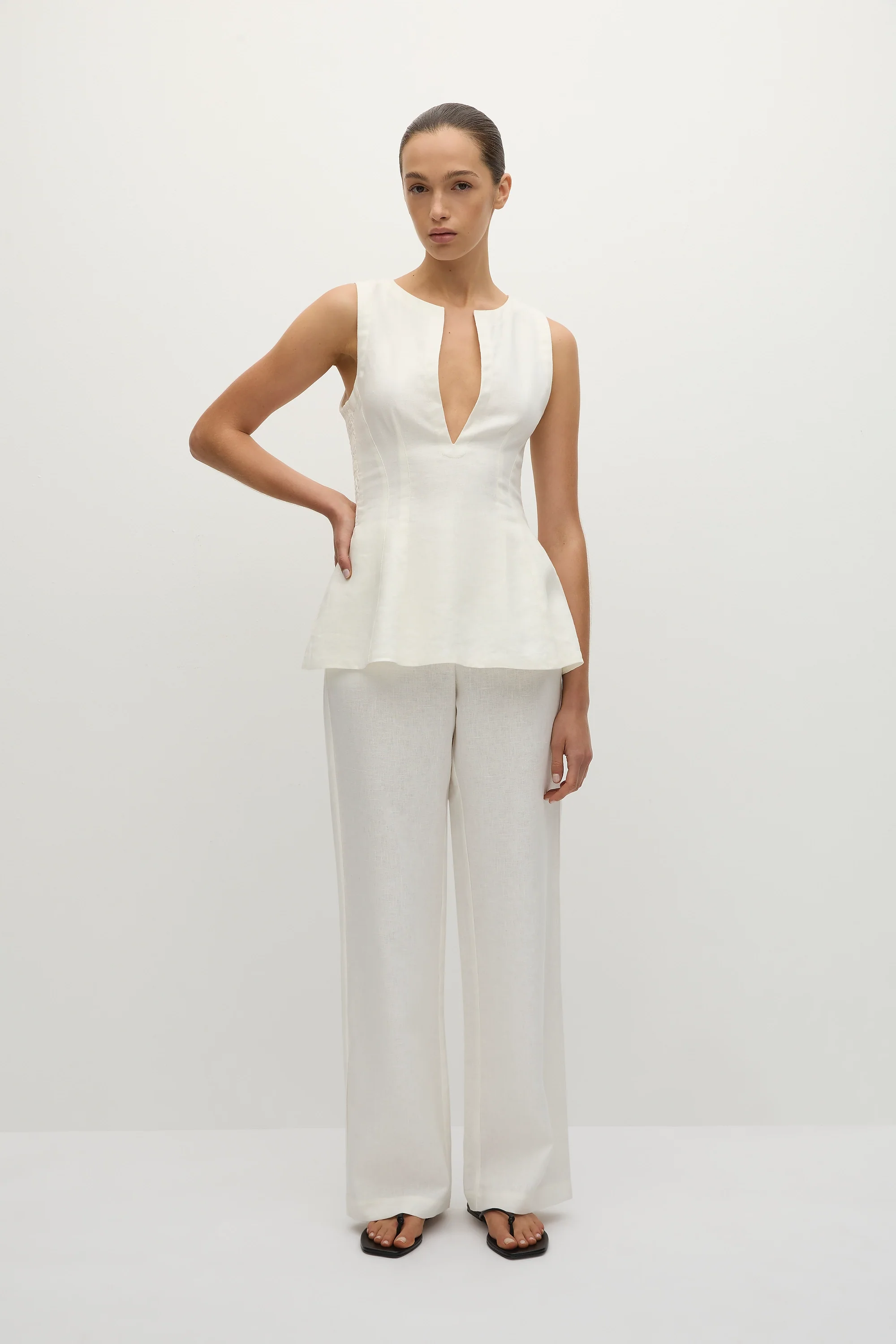 Melia Top White