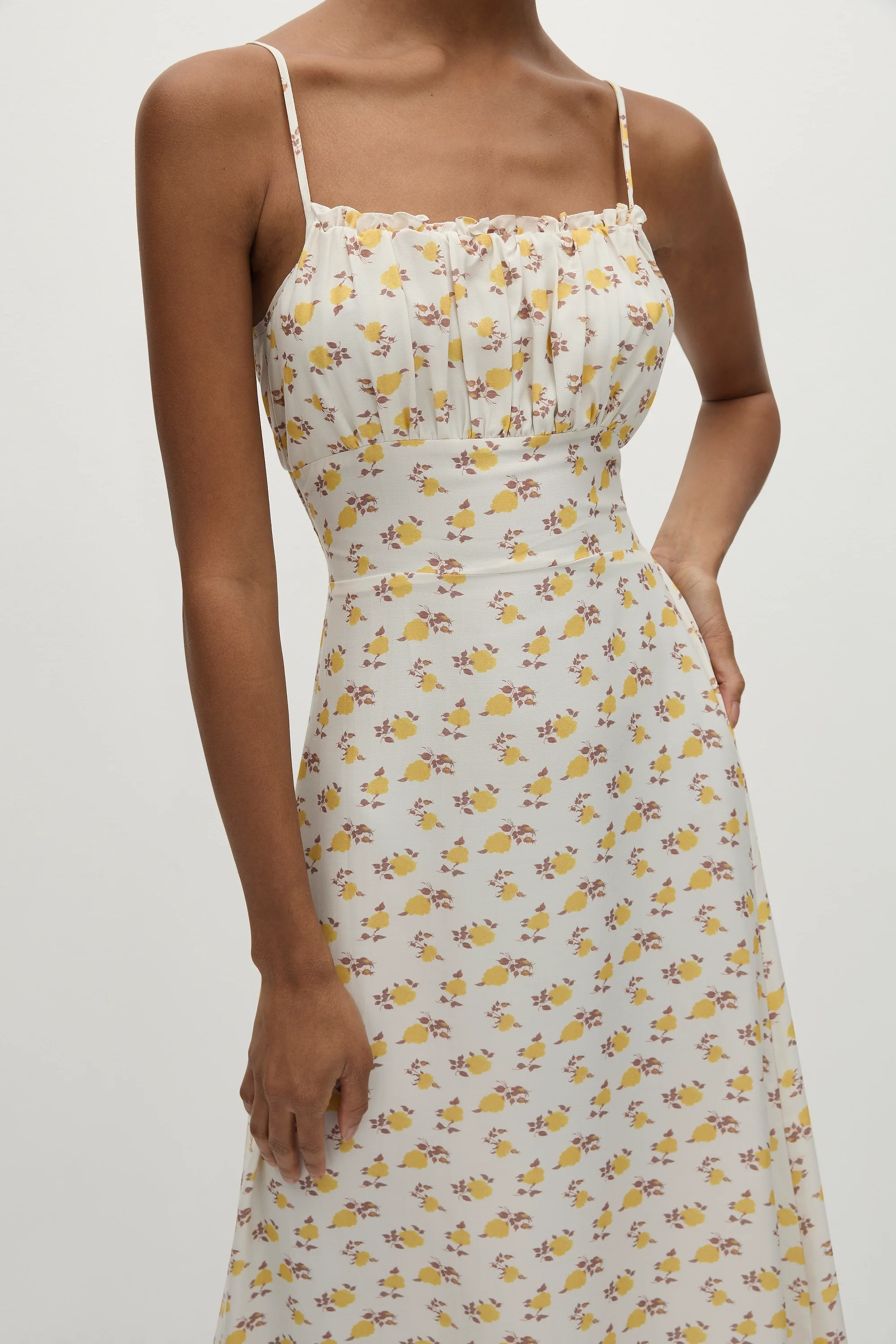 Phaedra Midi Dress Hazy Rose Canary