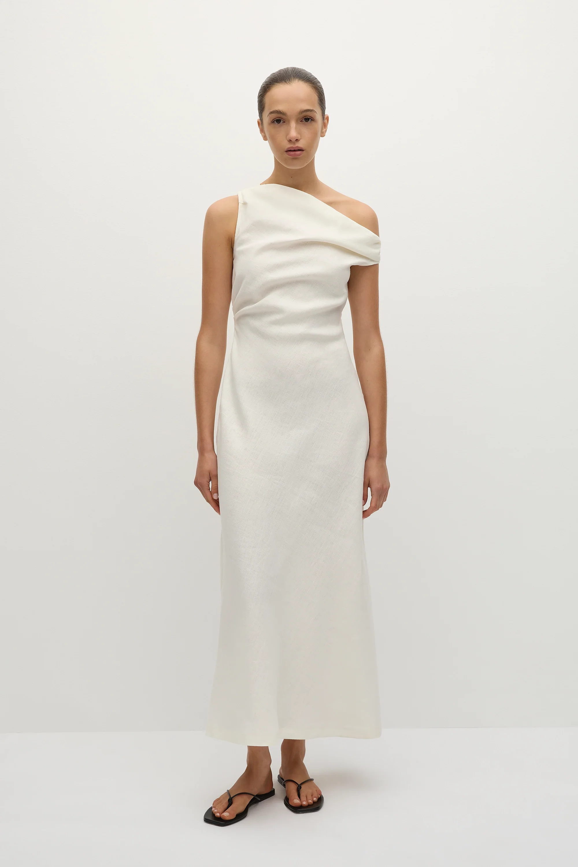 Suis Midi Dress White