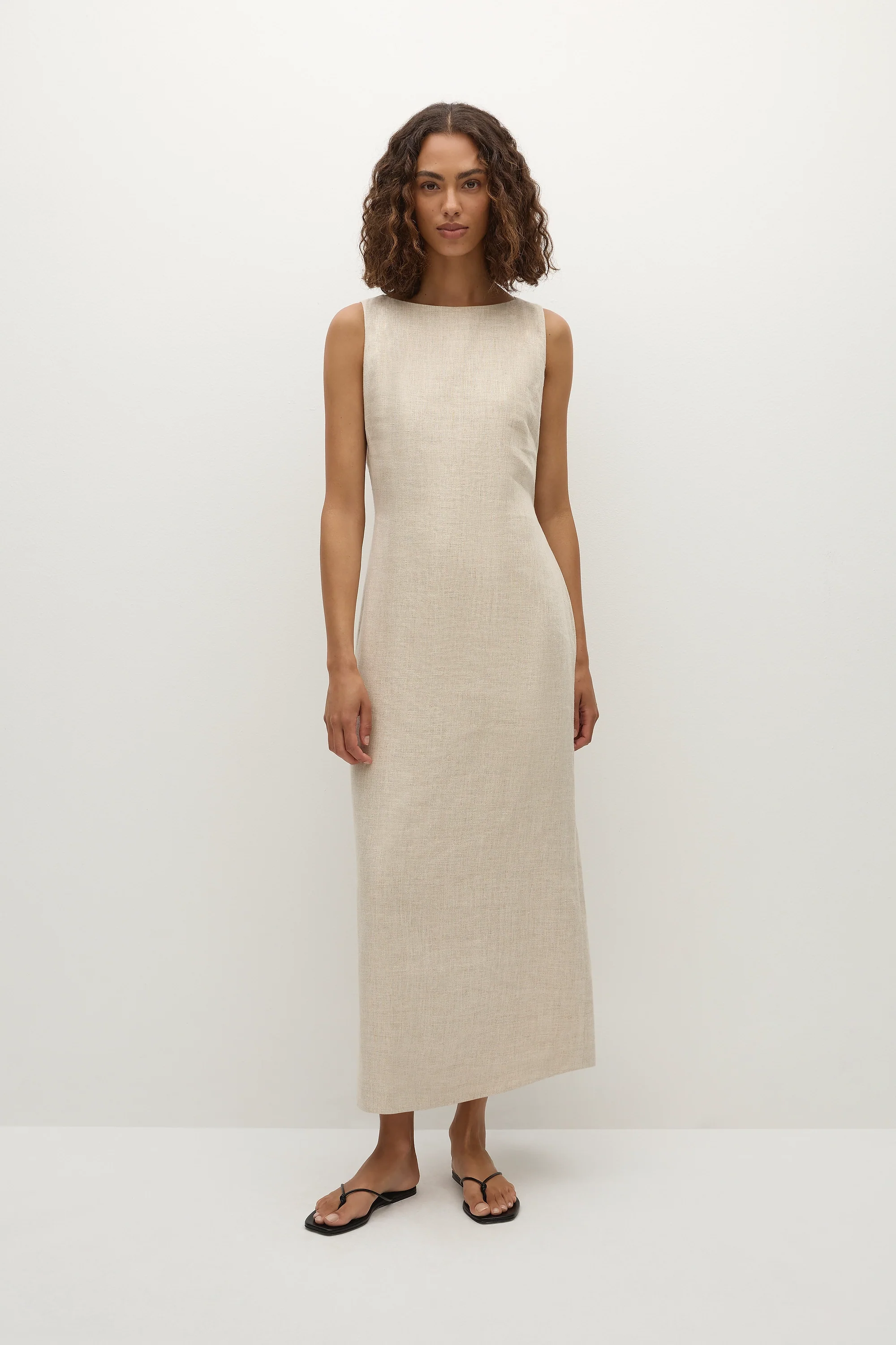 Taylor Midi Dress Natural