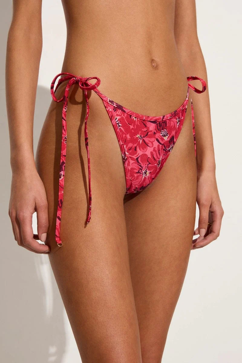 Zamora Bikini Bottoms El Limon Floral Pink