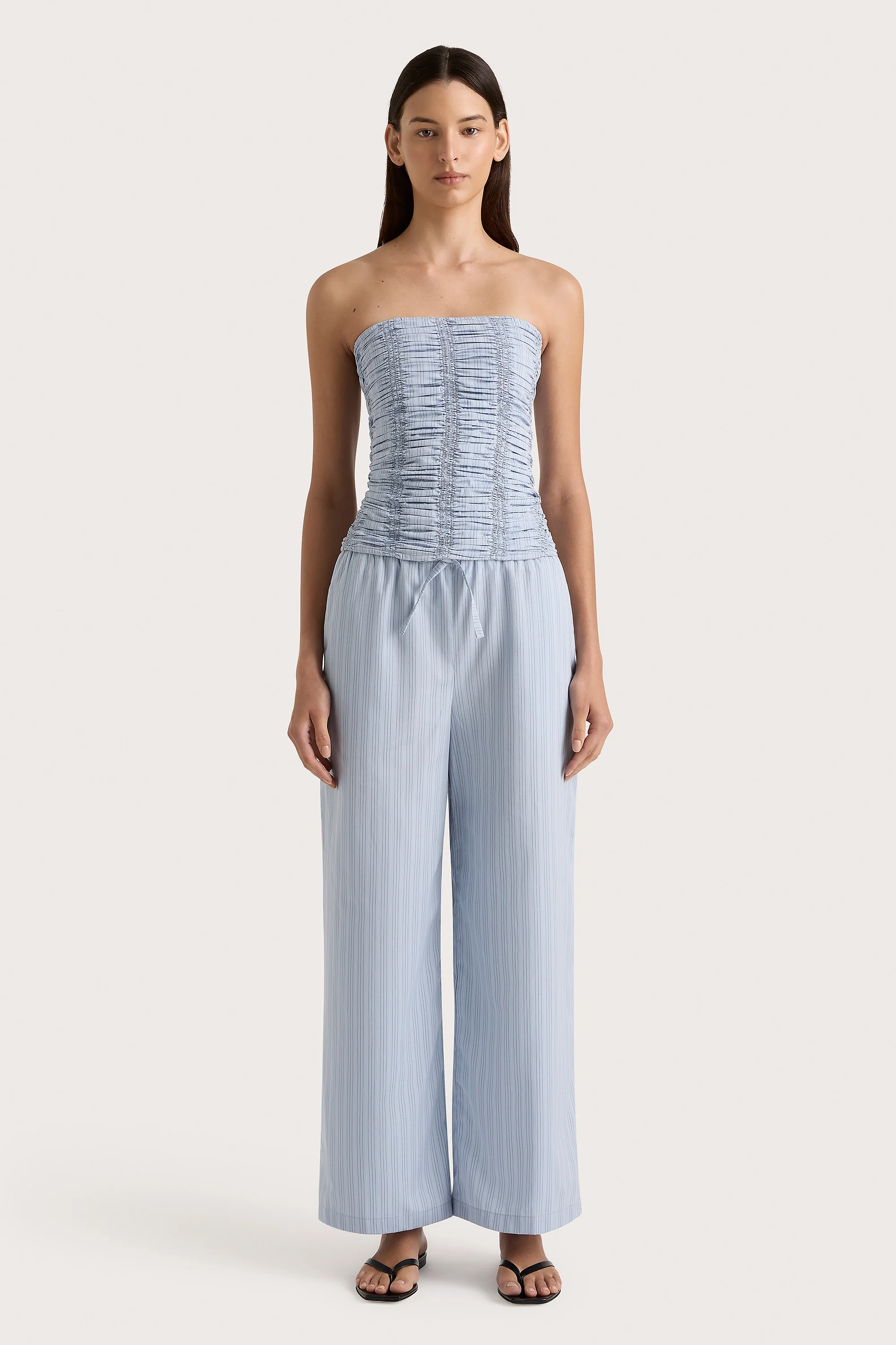 Freja Pant Blue Pinstripe - Final Sale