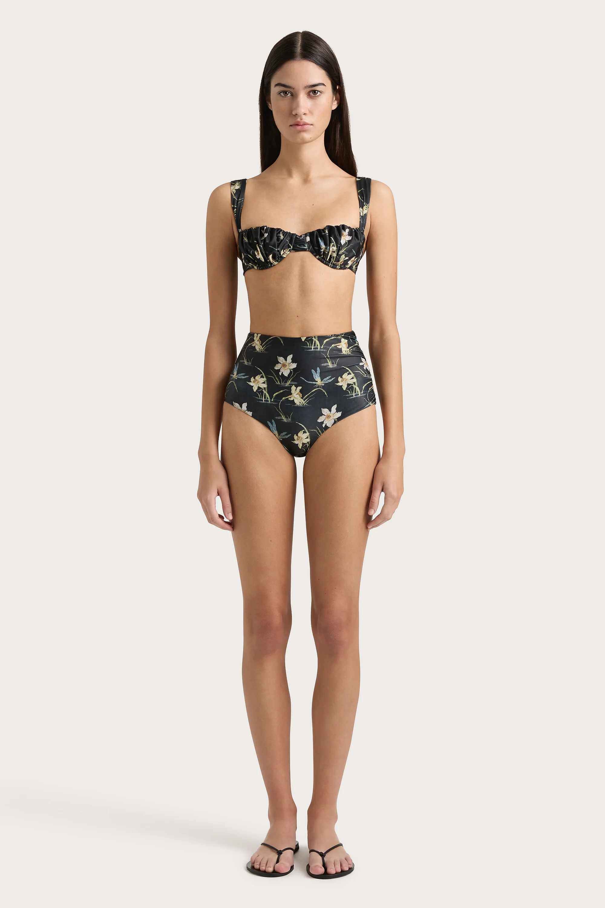 Bianca Bikini Bottom Daffodil Print - Final Sale